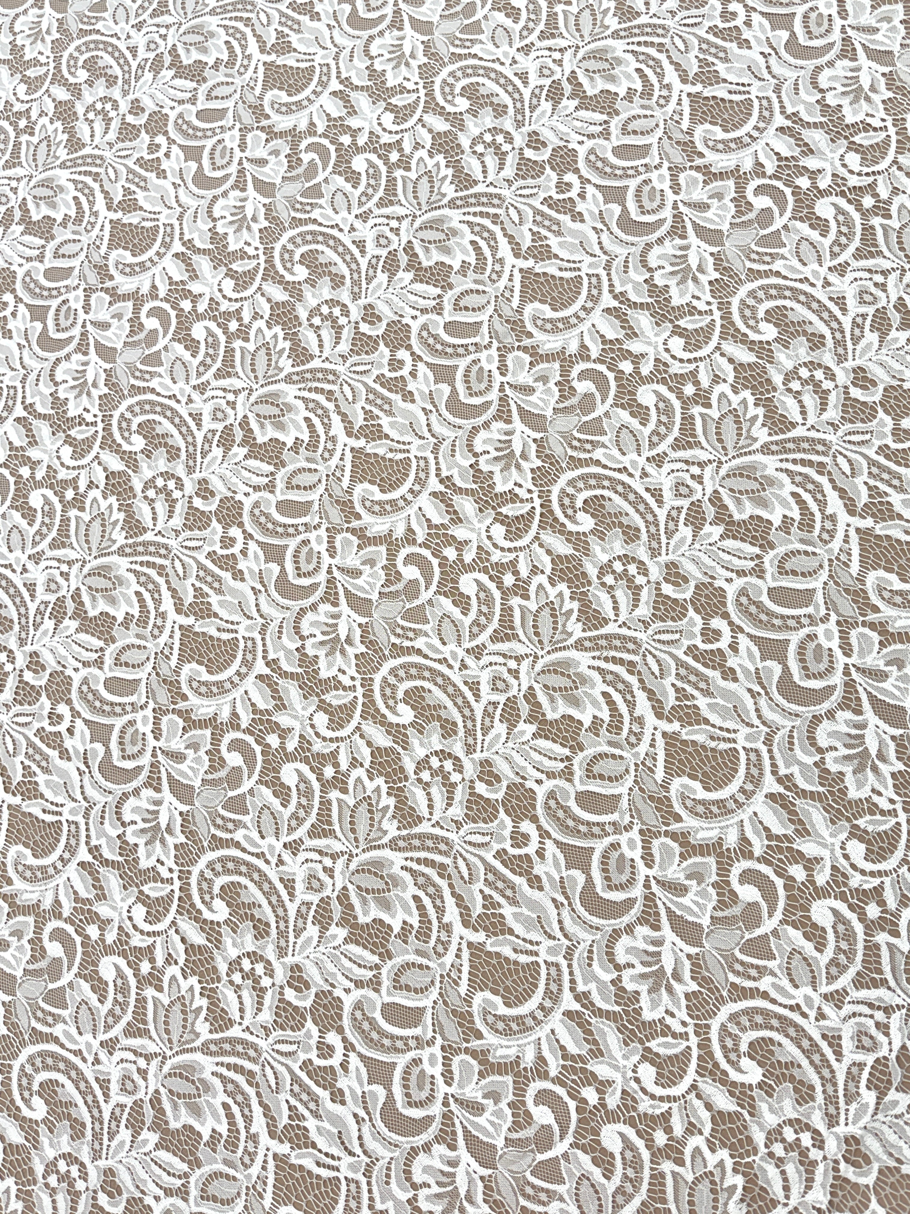 Dantela Chantilly Ivory - Cupon 3 m
