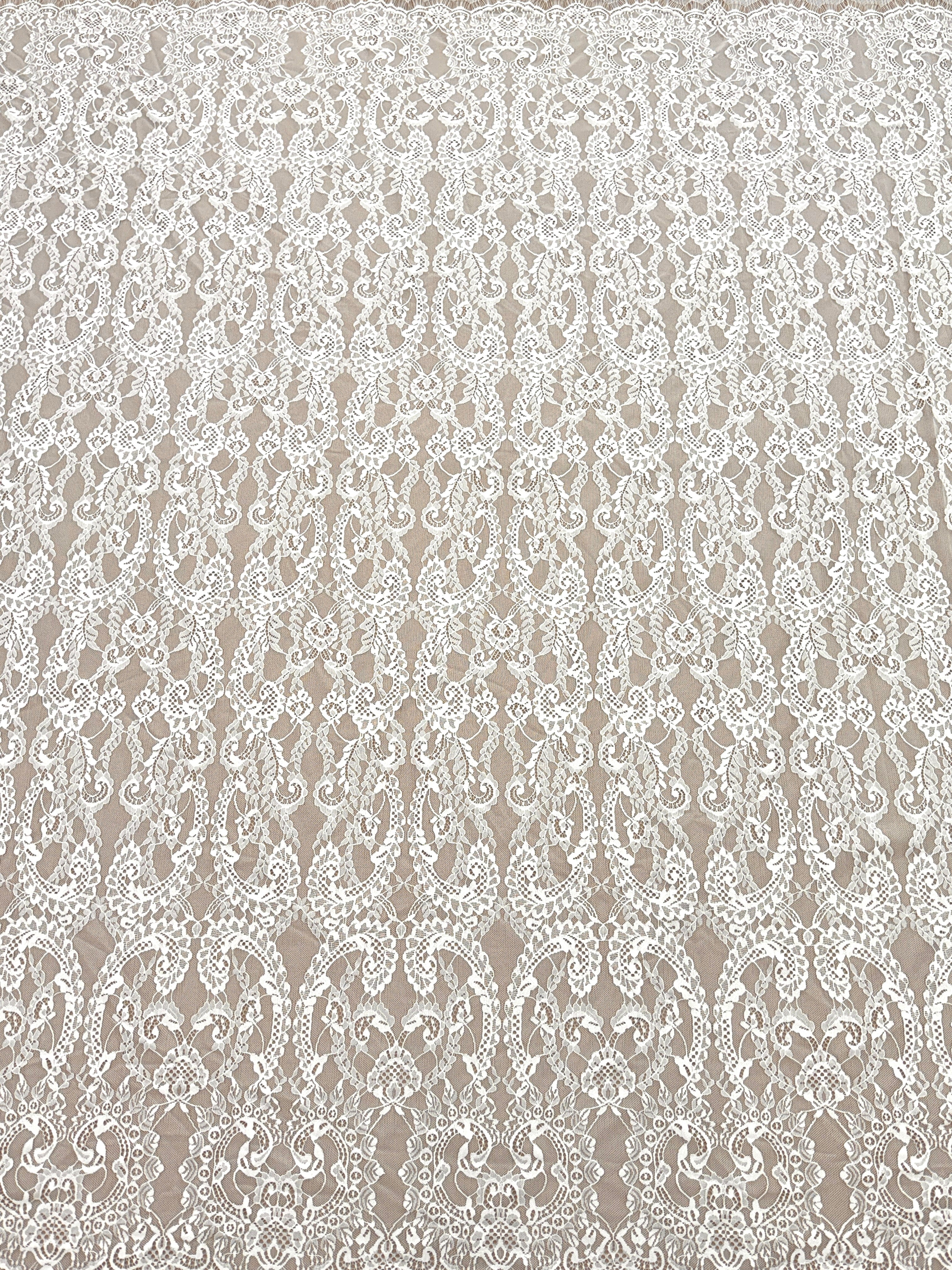 Dantela Chantilly Ivory - Cupon 3 m