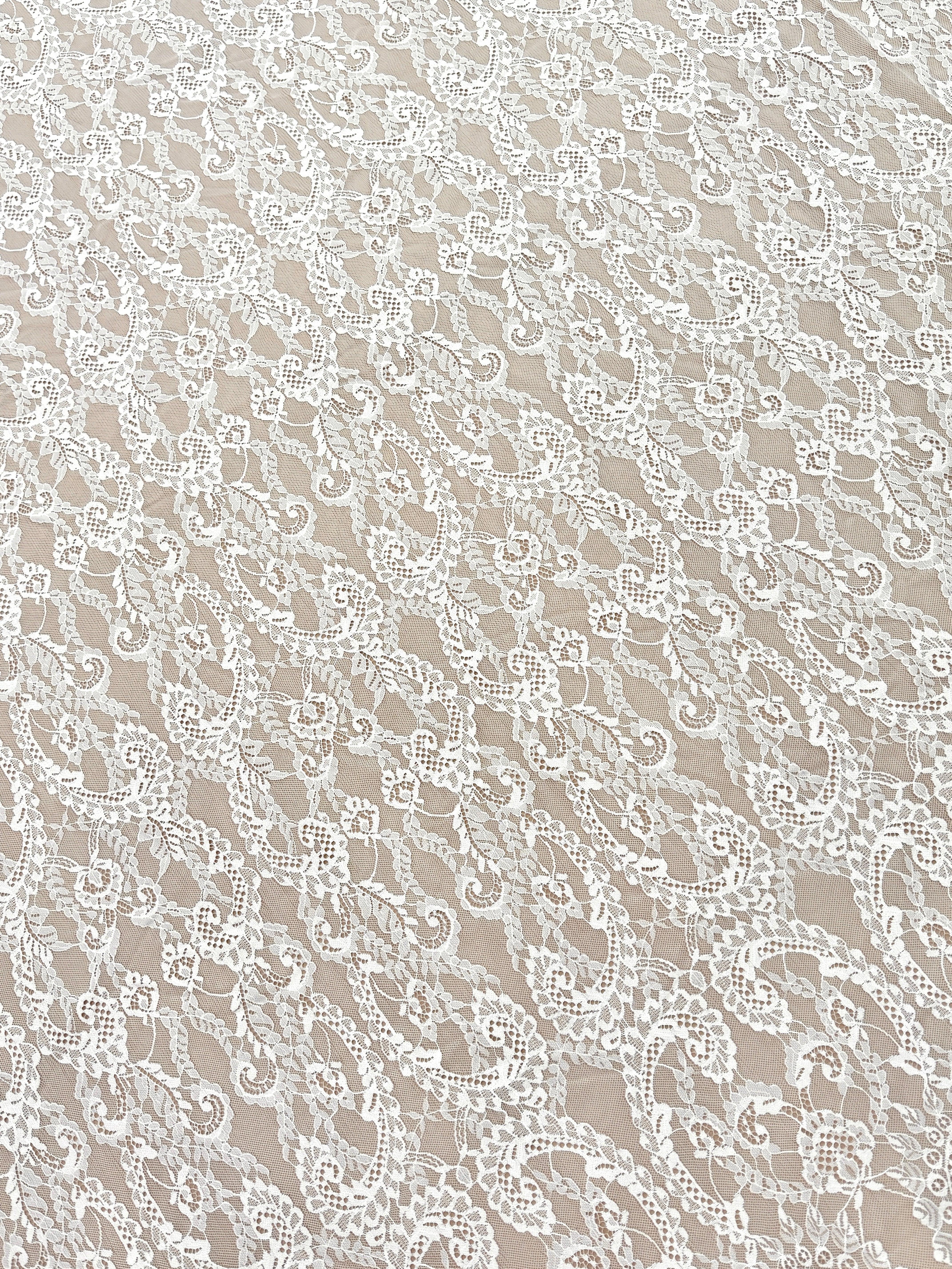 Dantela Chantilly Ivory - Cupon 3 m
