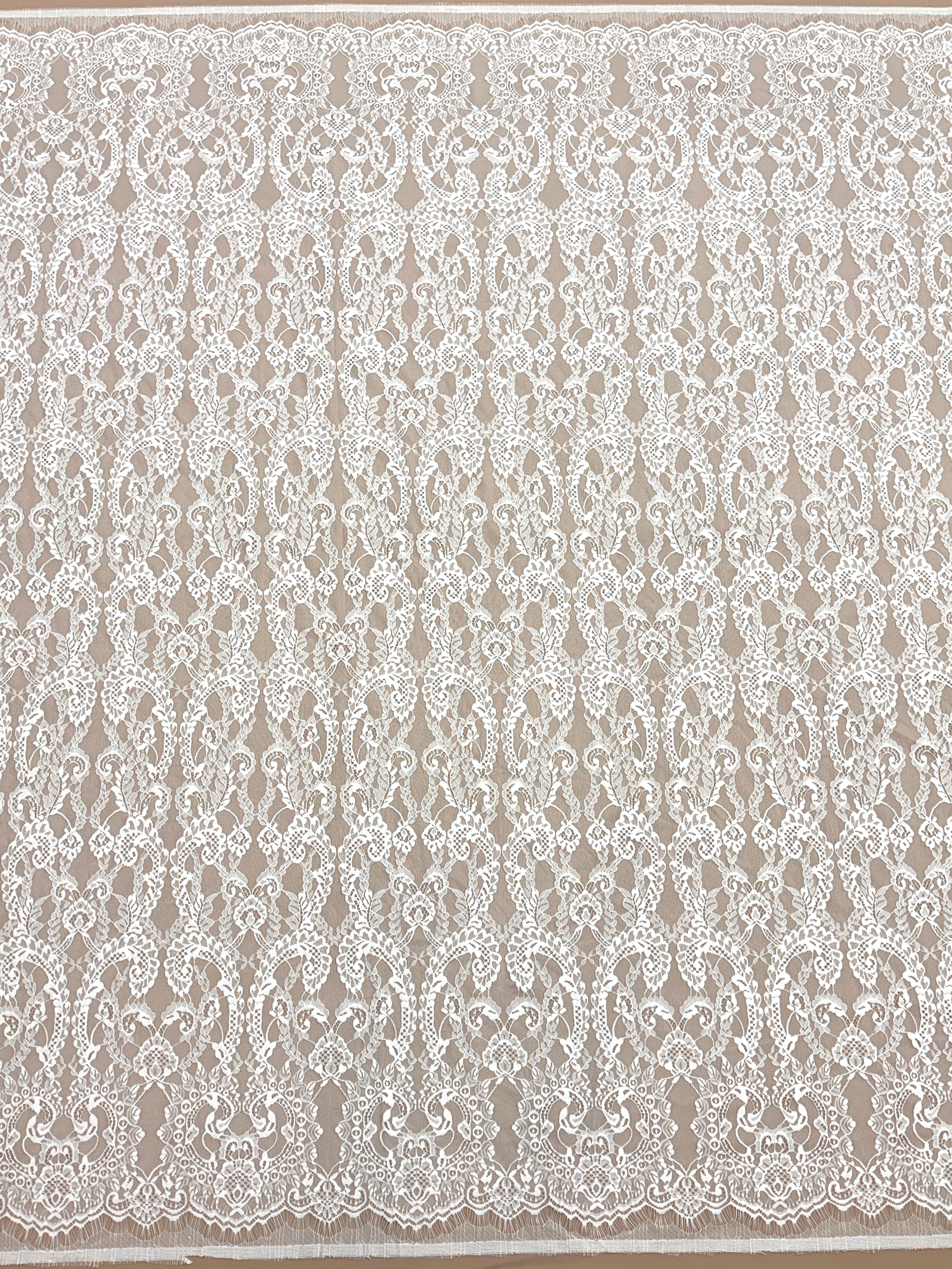 Dantela Chantilly Ivory - Cupon 3 m