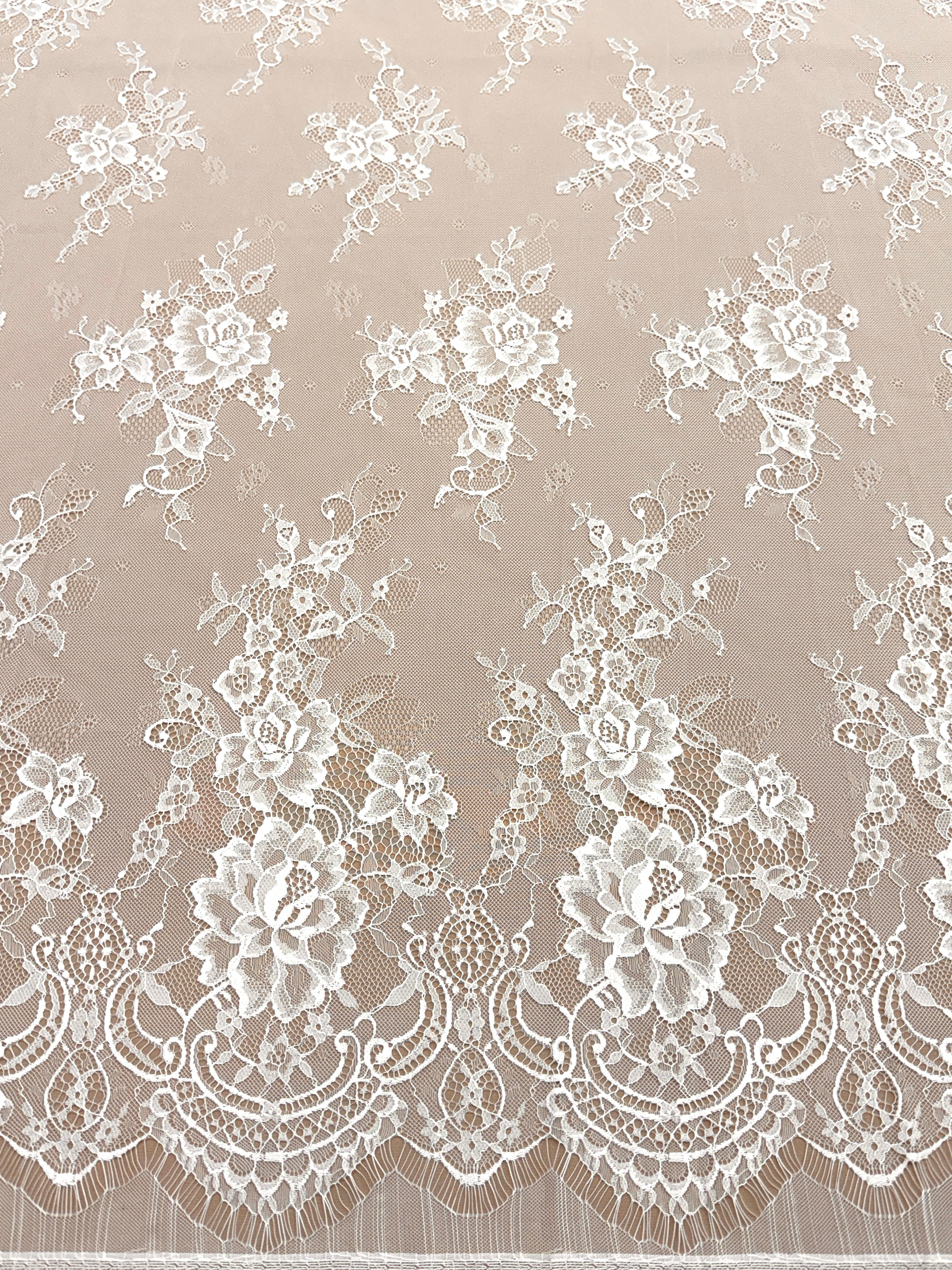Dantela Chantilly Ivory - Cupon 3 m