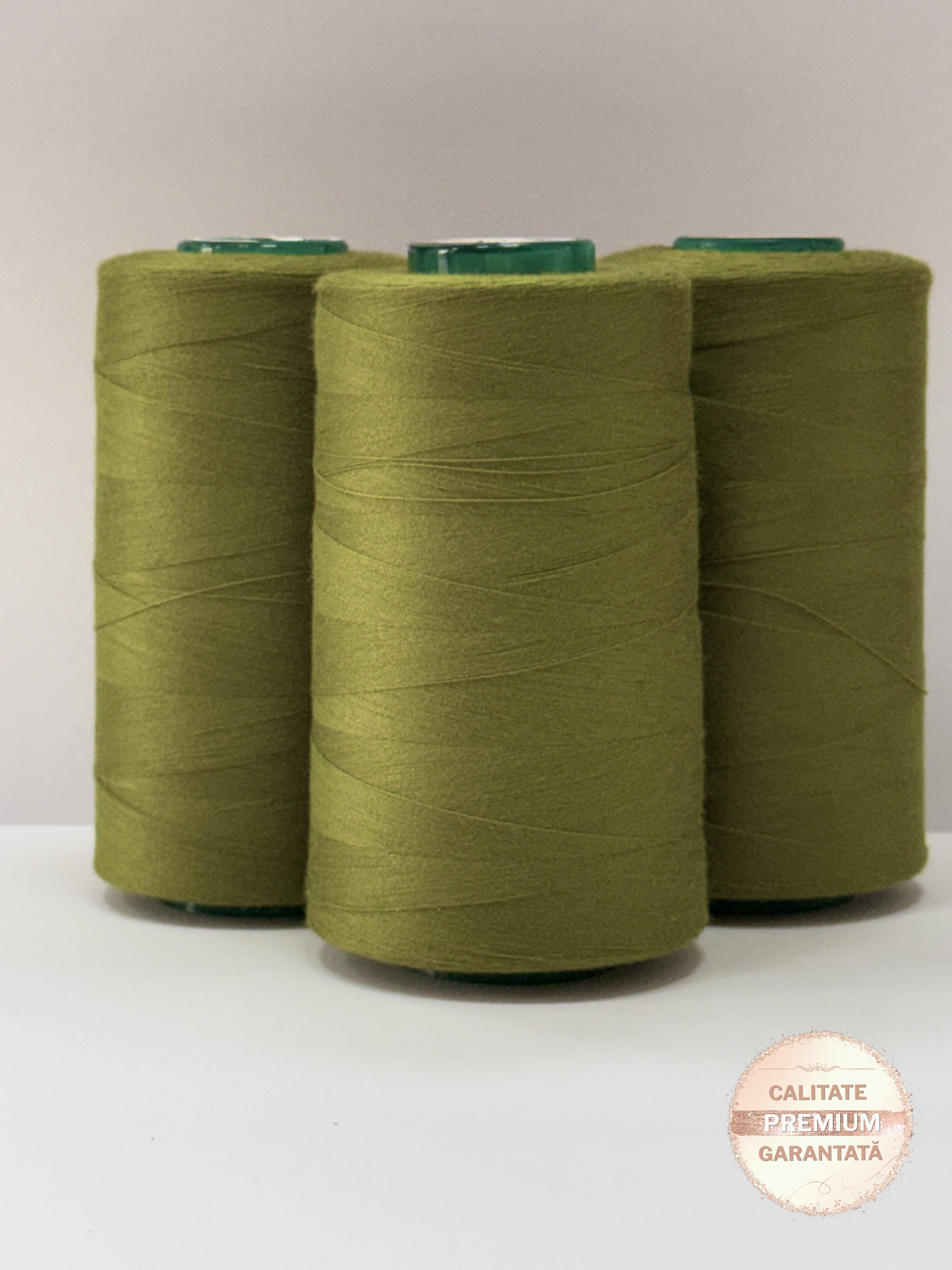 Ata de cusut Olive Deschis, 100% Spun Polyester (120)