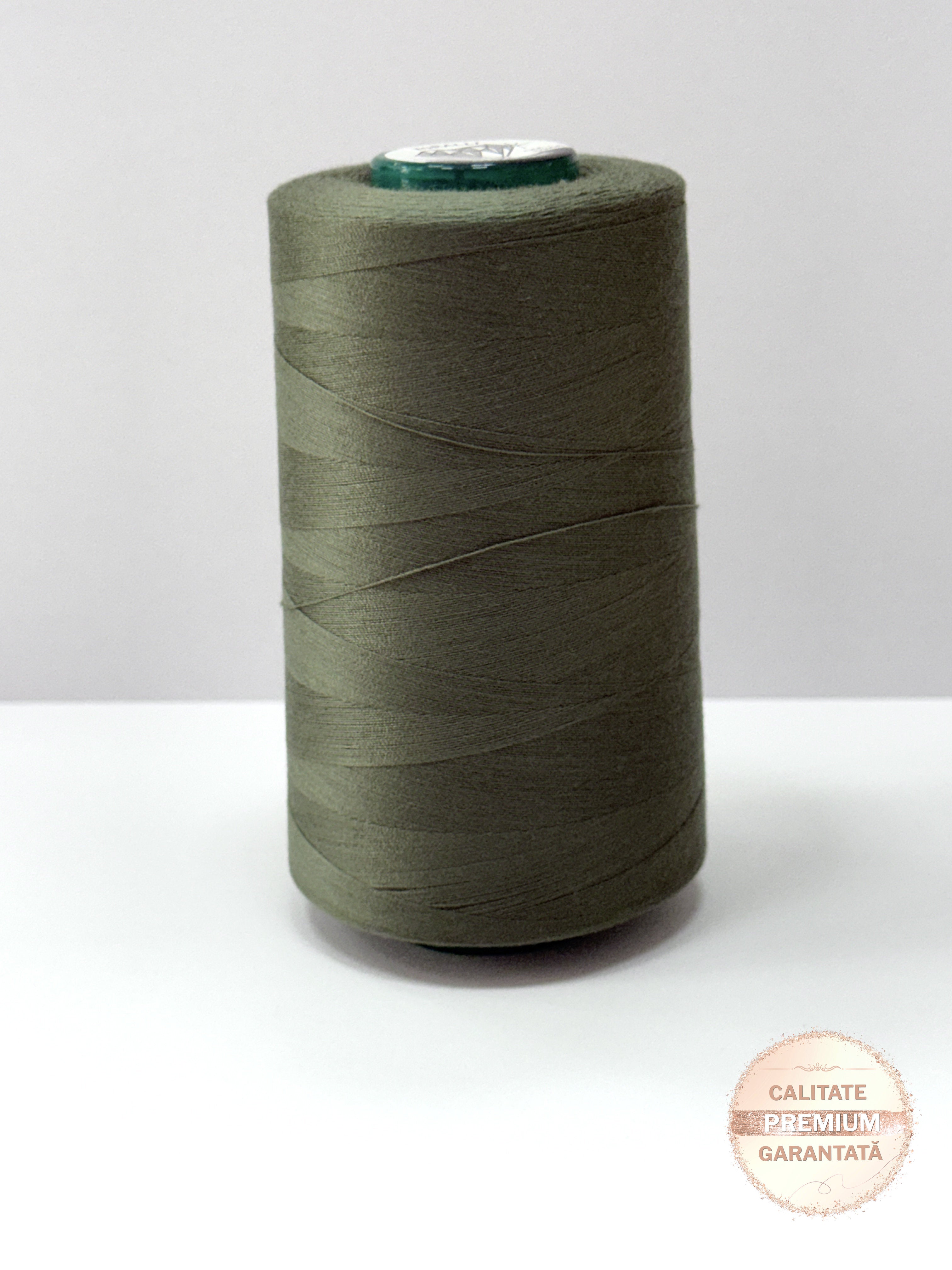 Ata de cusut Olive Inchis, 100% Spun Polyester (120)