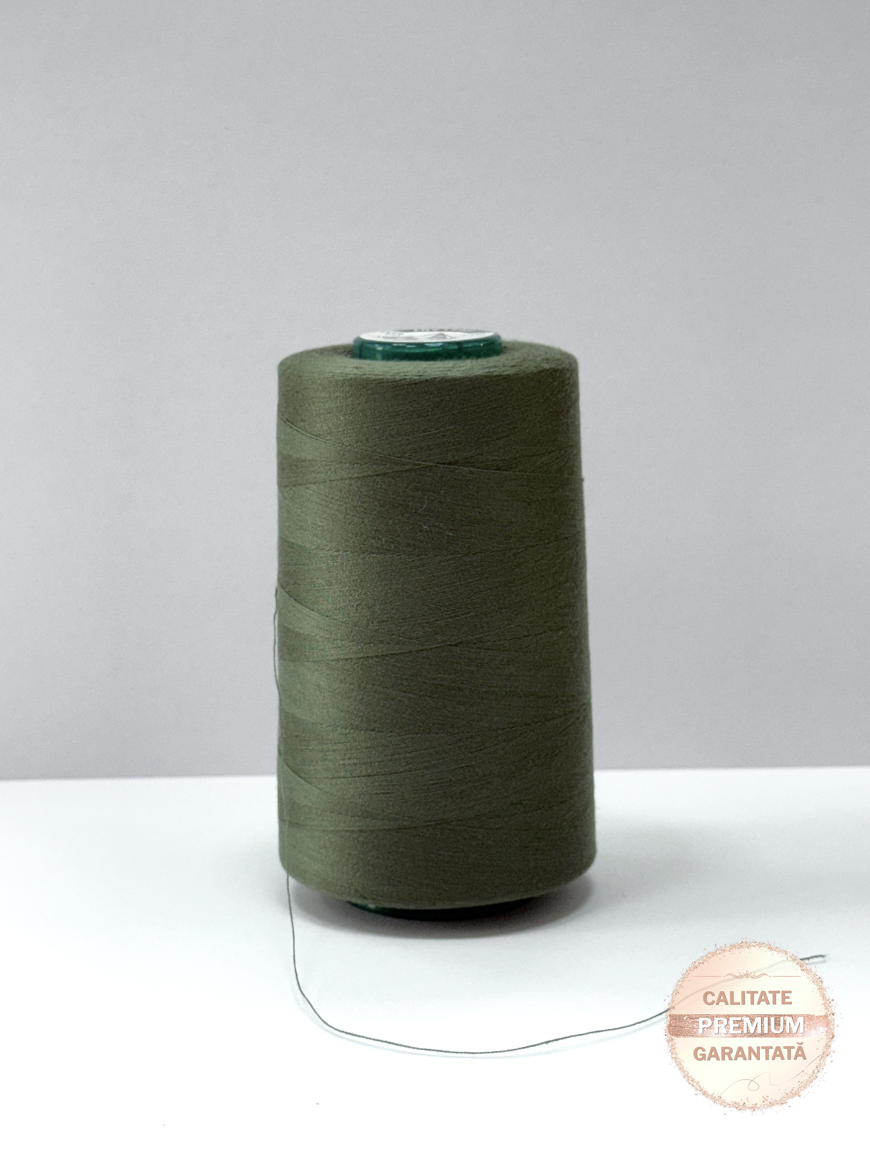 Ata de cusut Olive Inchis, 100% Spun Polyester (120)
