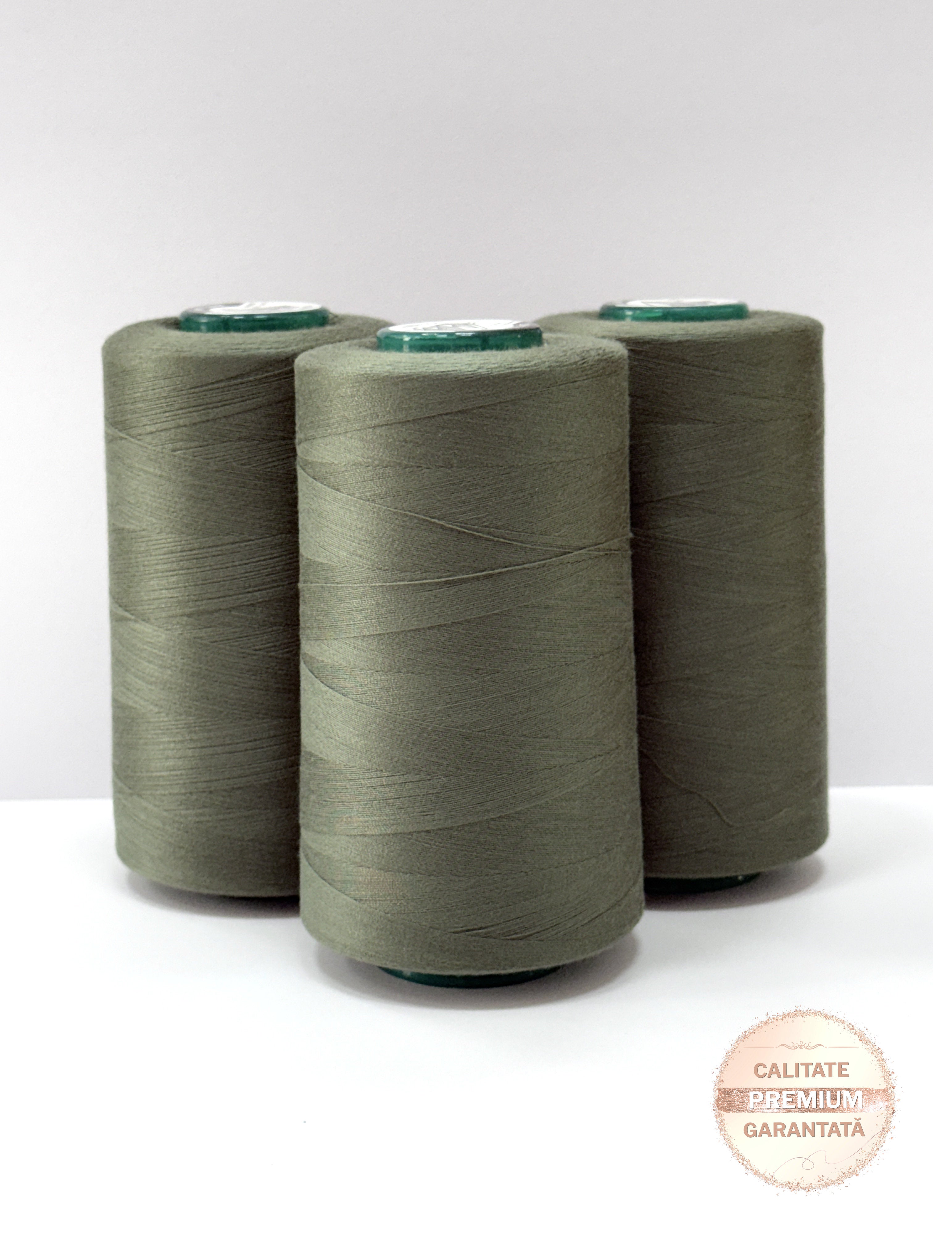 Ata de cusut Olive Inchis, 100% Spun Polyester (120)