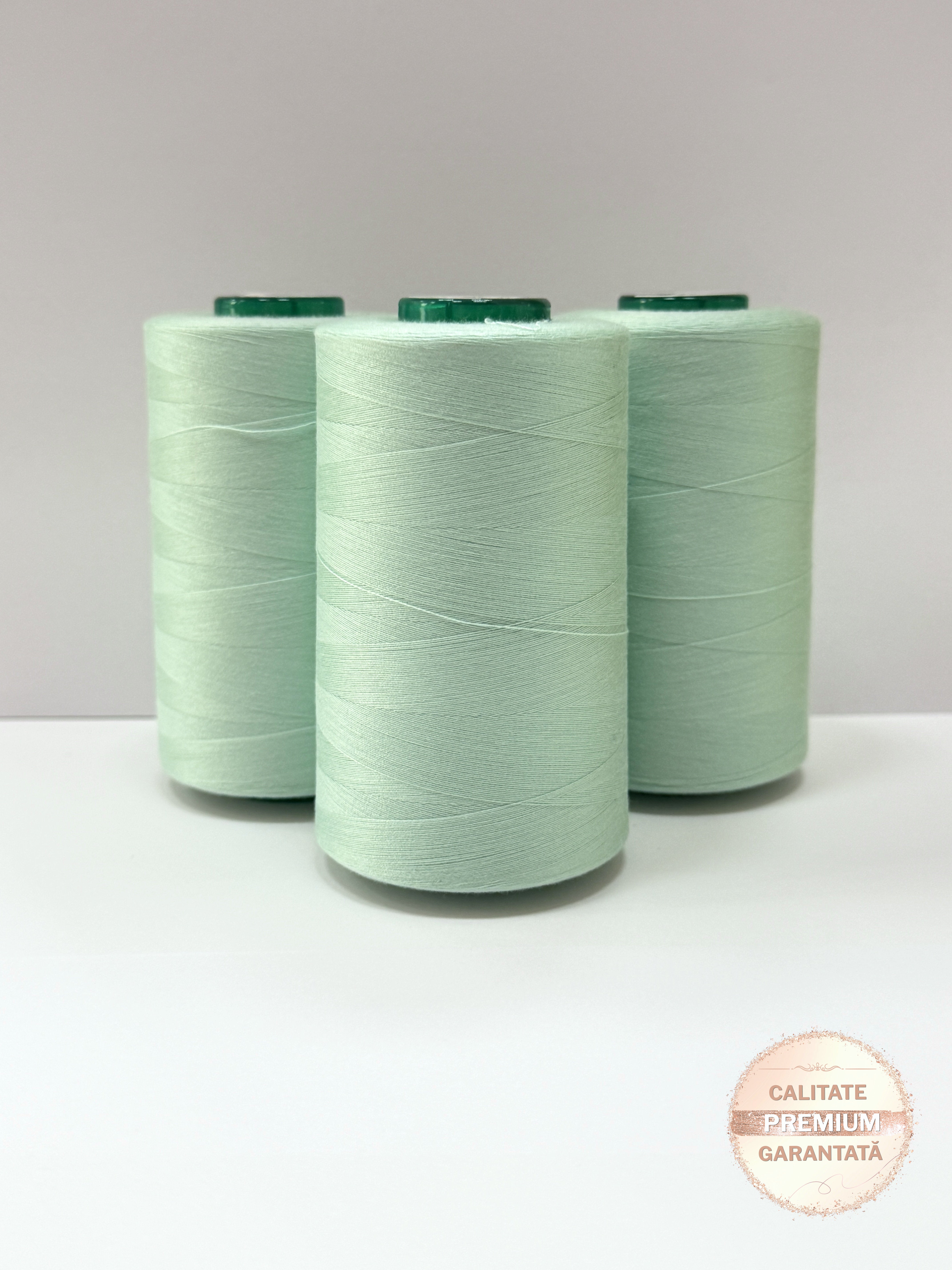 Ata de cusut Verde Prafuit Deschis, 100% Spun Polyester (120)