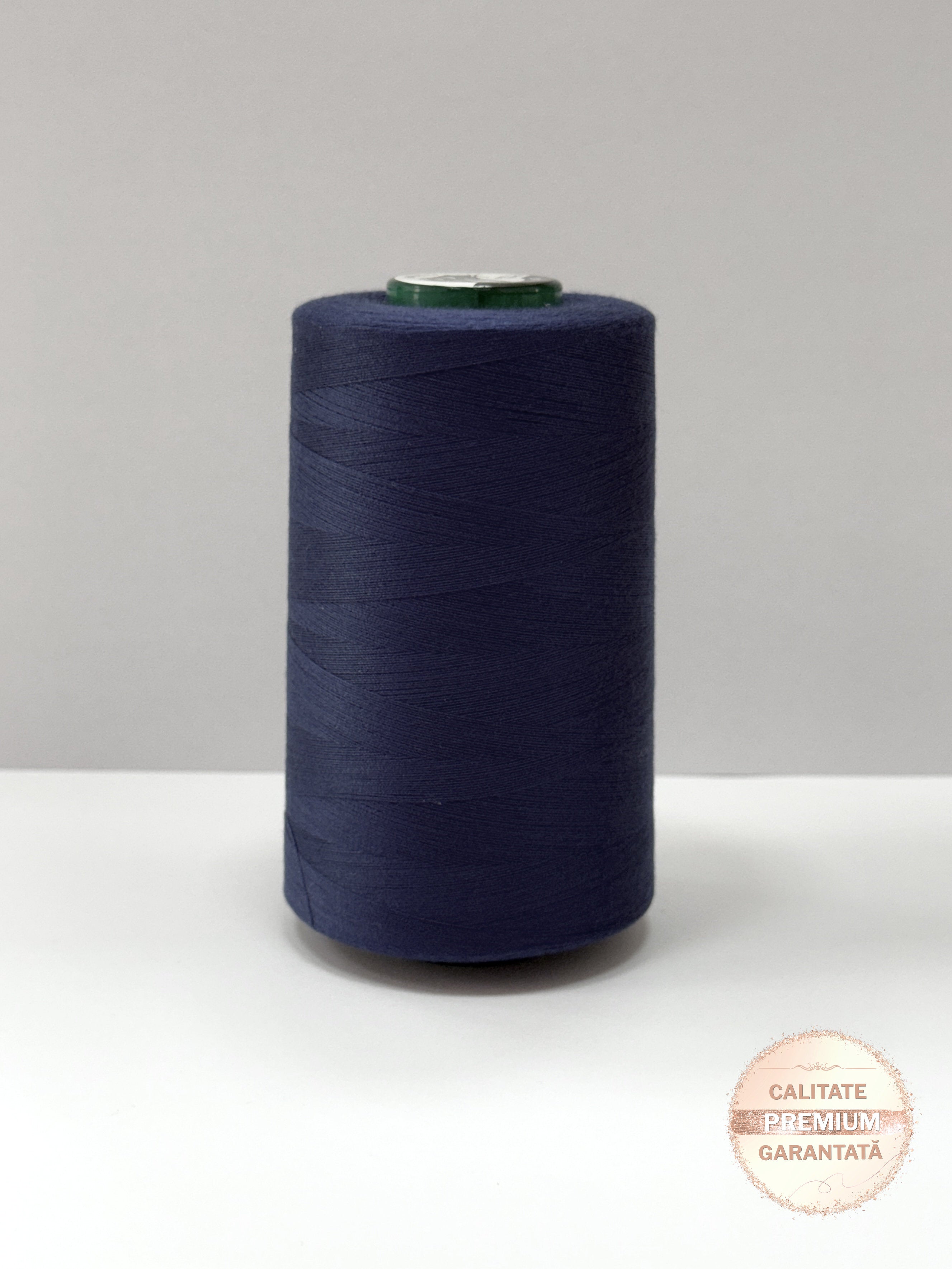 Ata de cusut Albastru Inchis, 100% Spun Polyester (120)