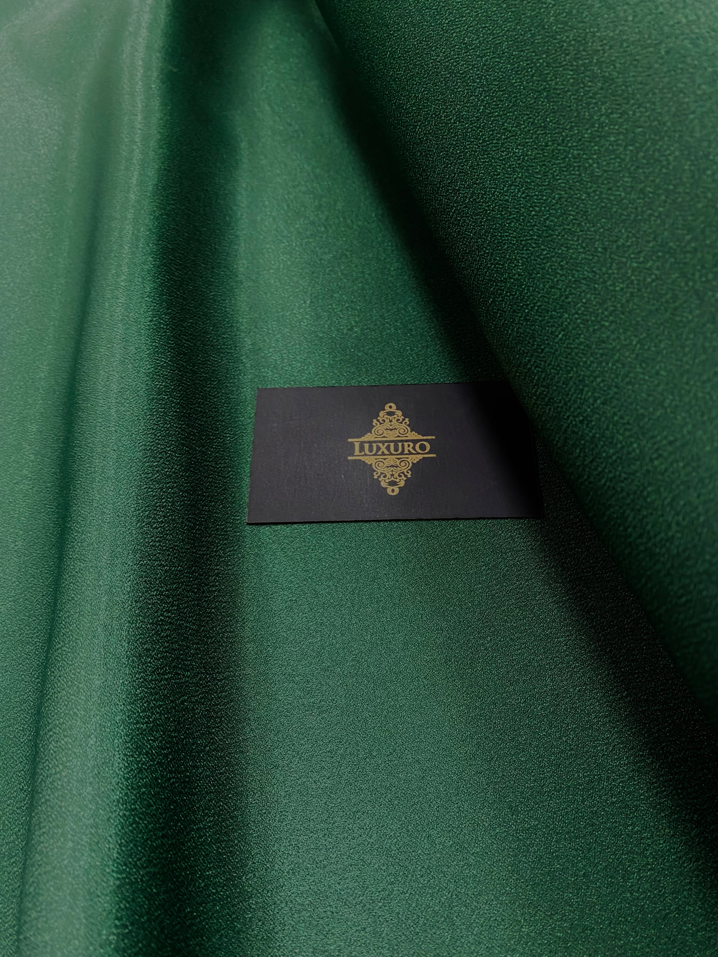 Tafta Fixa cu Sclipici Verde Smarald -  3 m Latime