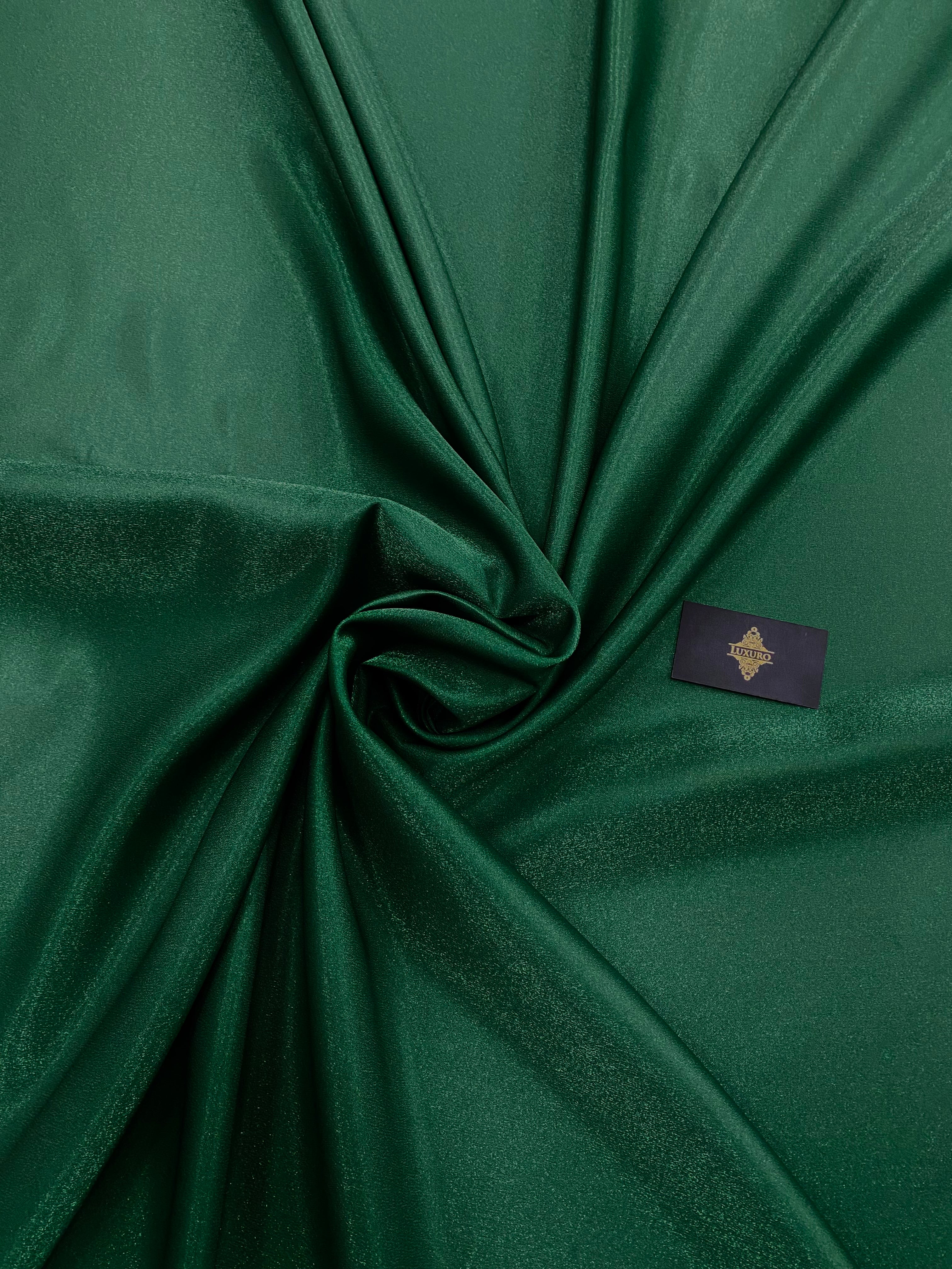 Tafta Fixa cu Sclipici Verde Smarald -  3 m Latime