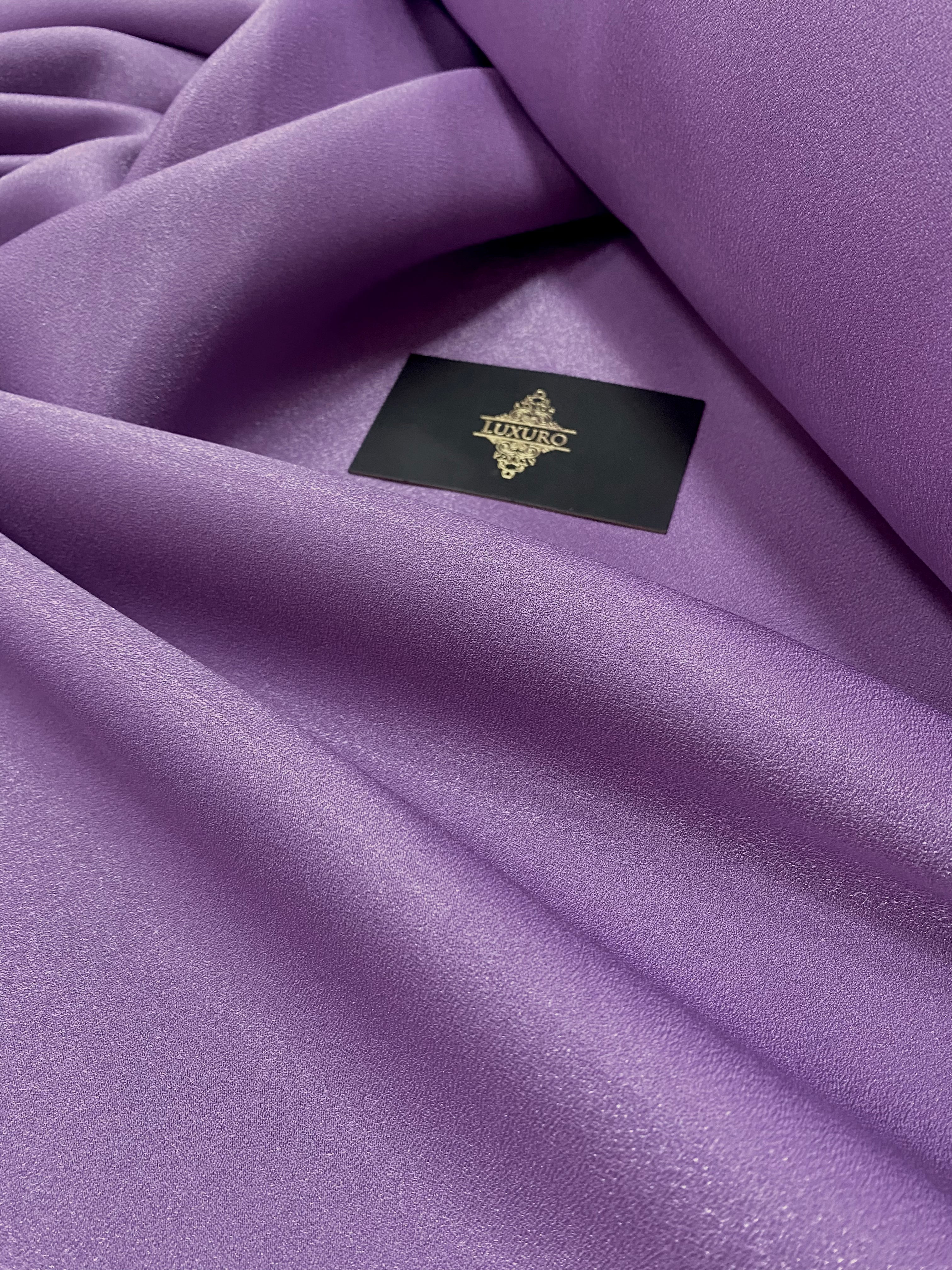 Tafta Fixa cu Sclipici Lavanda Inchis -  3 m Latime