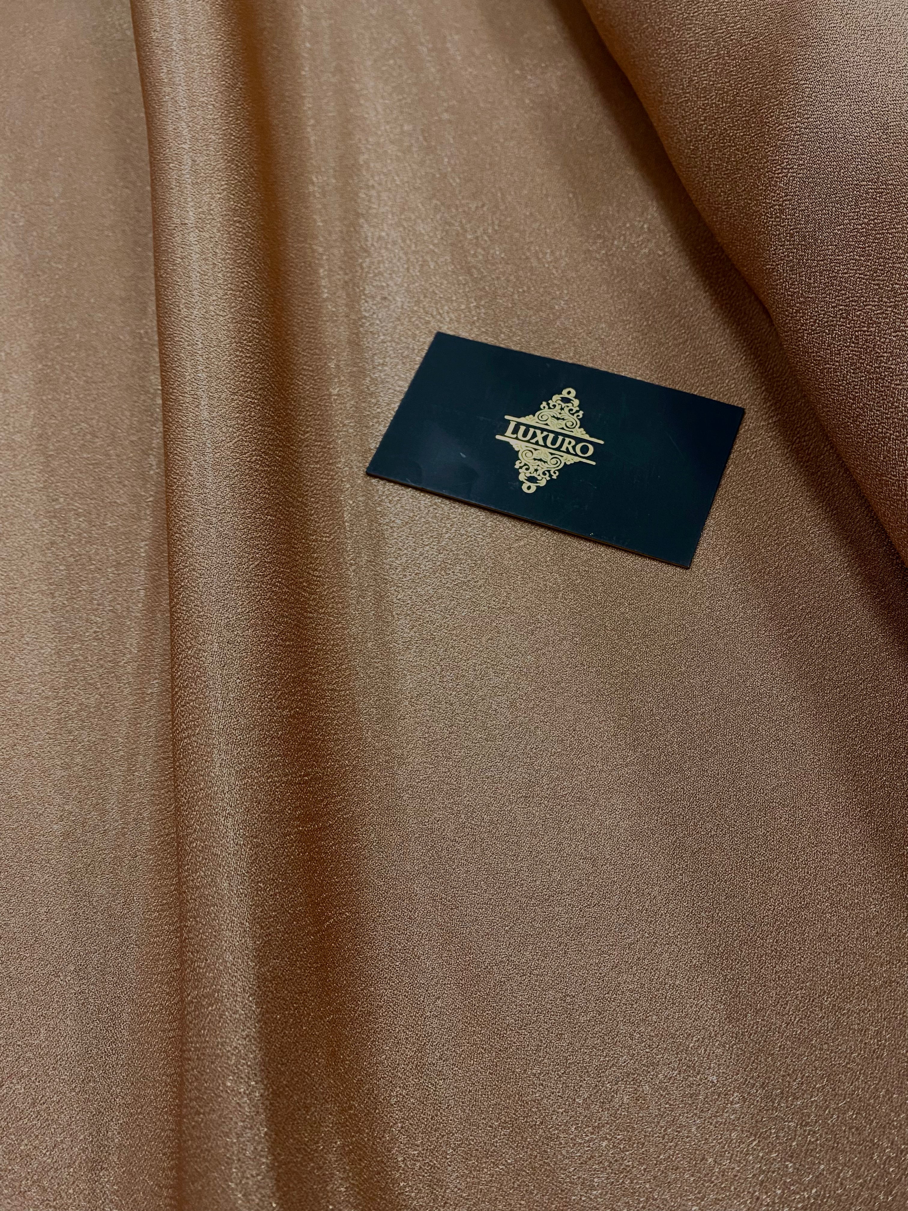 Tafta Fixa cu Sclipici Bronz -  3 m Latime