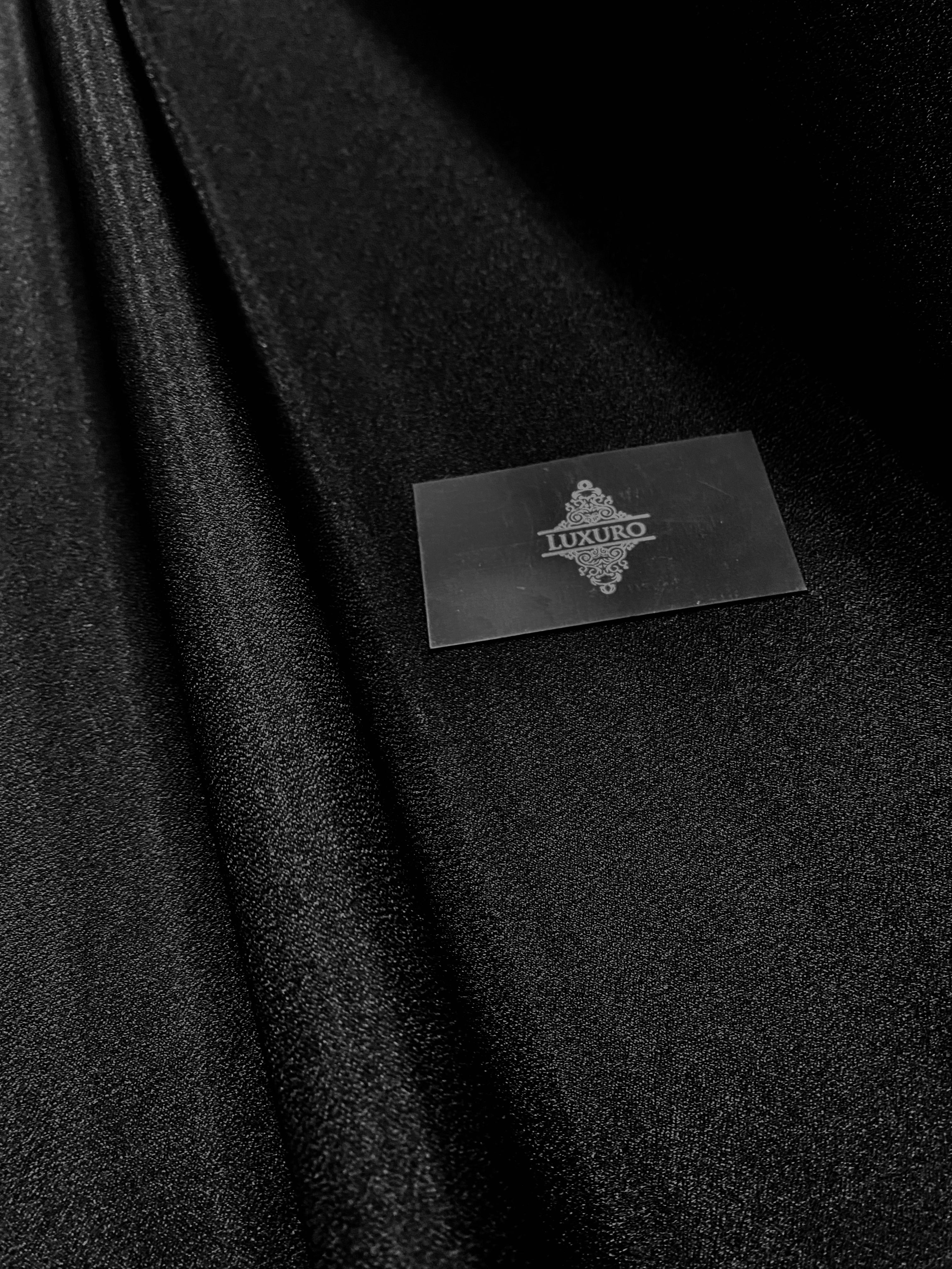 Tafta Fixa cu Sclipici Neagra -  3 m Latime