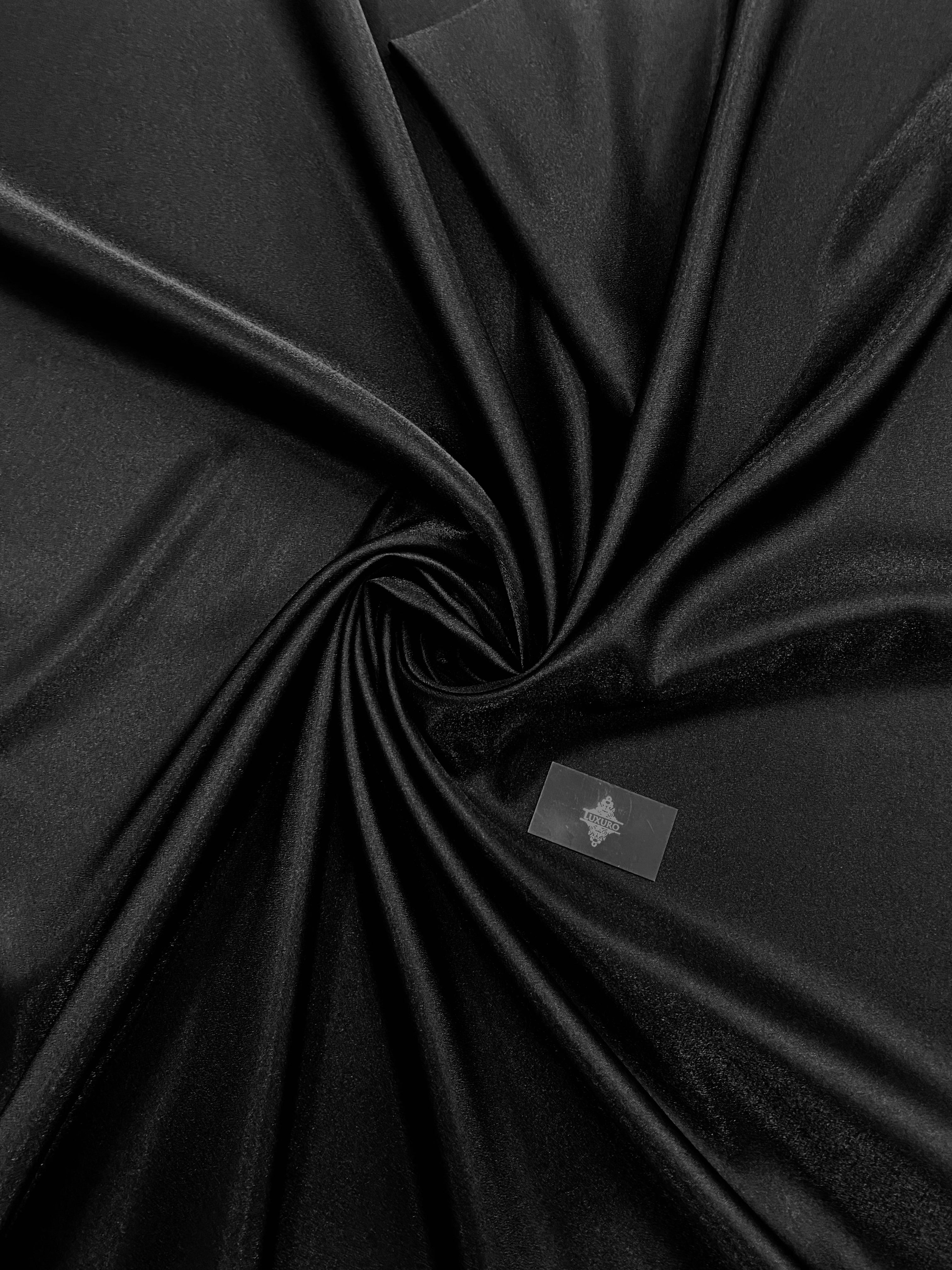 Tafta Fixa cu Sclipici Neagra -  3 m Latime