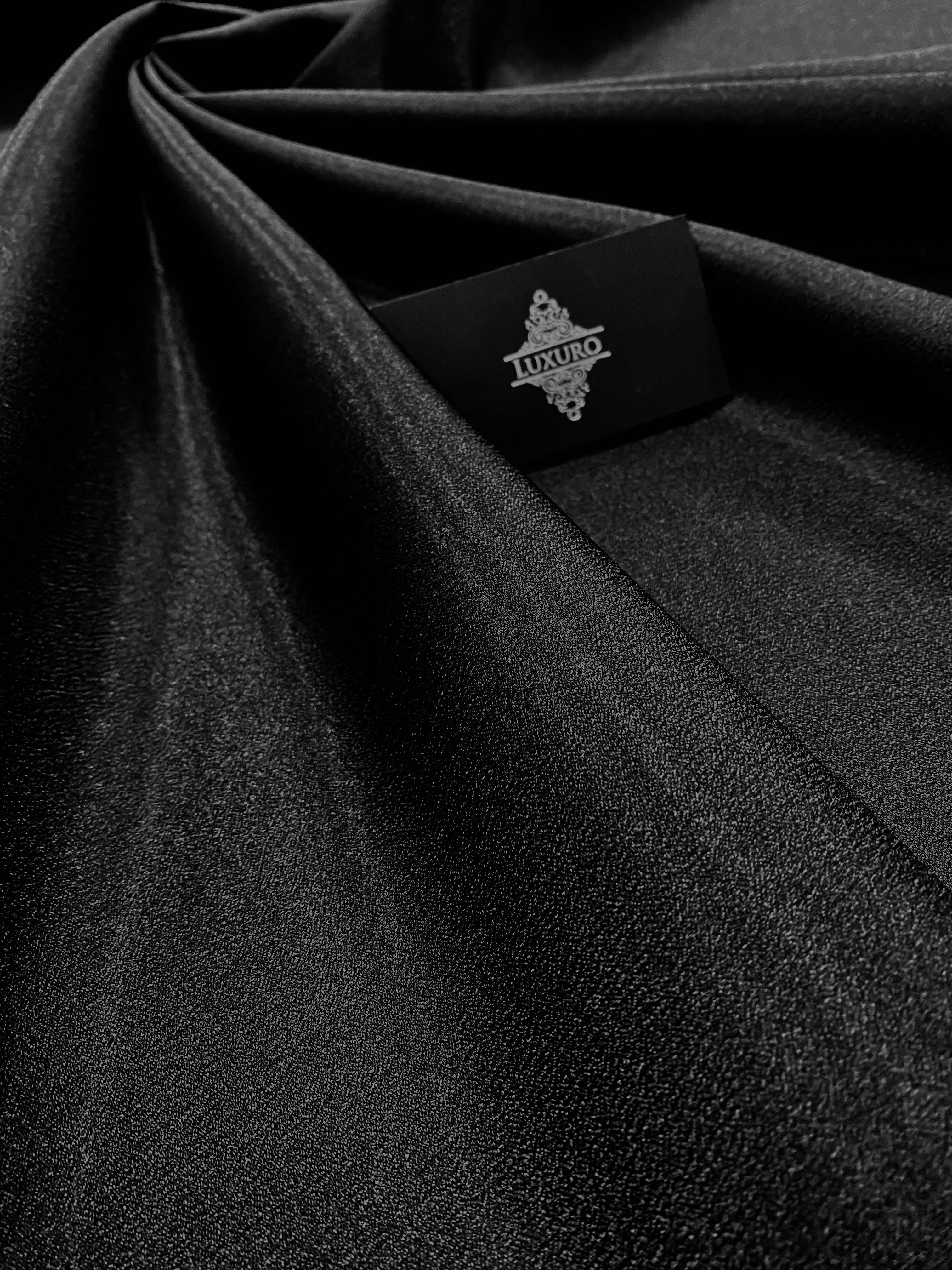 Tafta Fixa cu Sclipici Neagra -  3 m Latime
