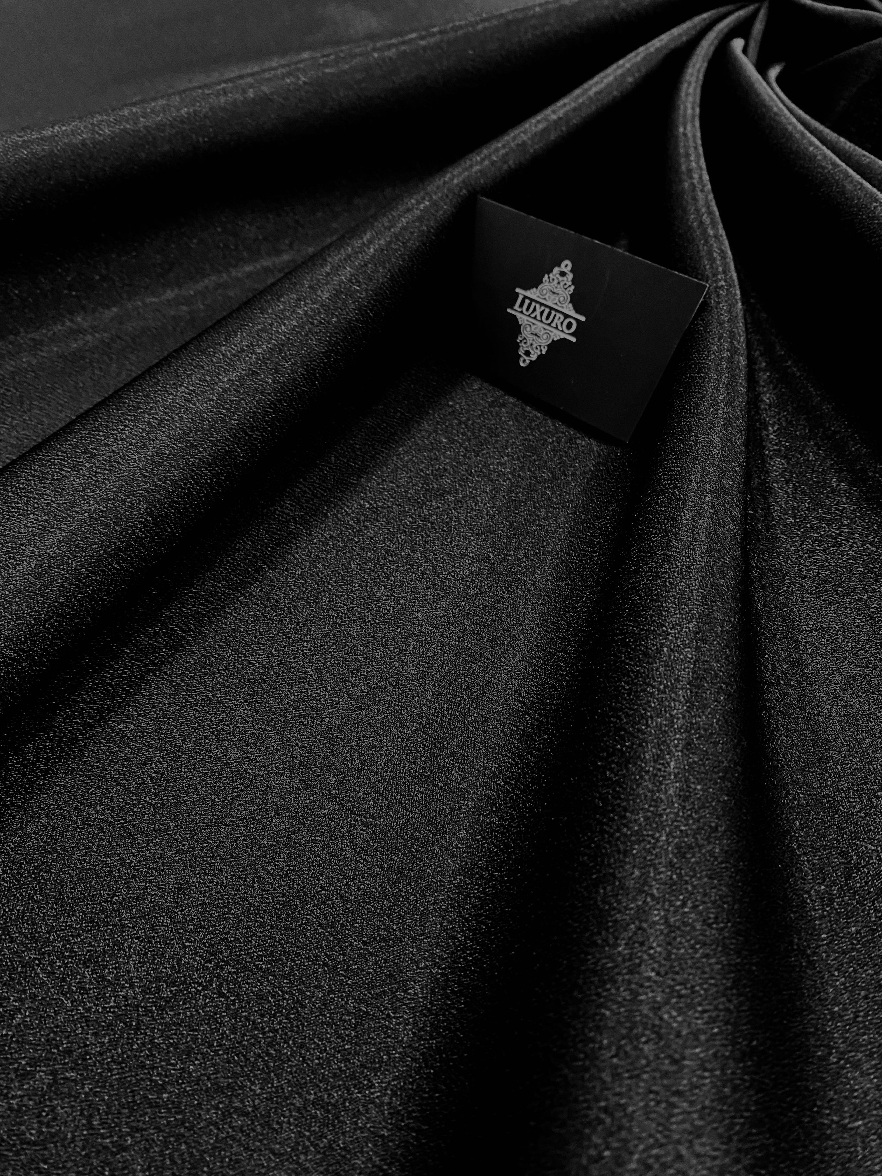Tafta Fixa cu Sclipici Neagra -  3 m Latime