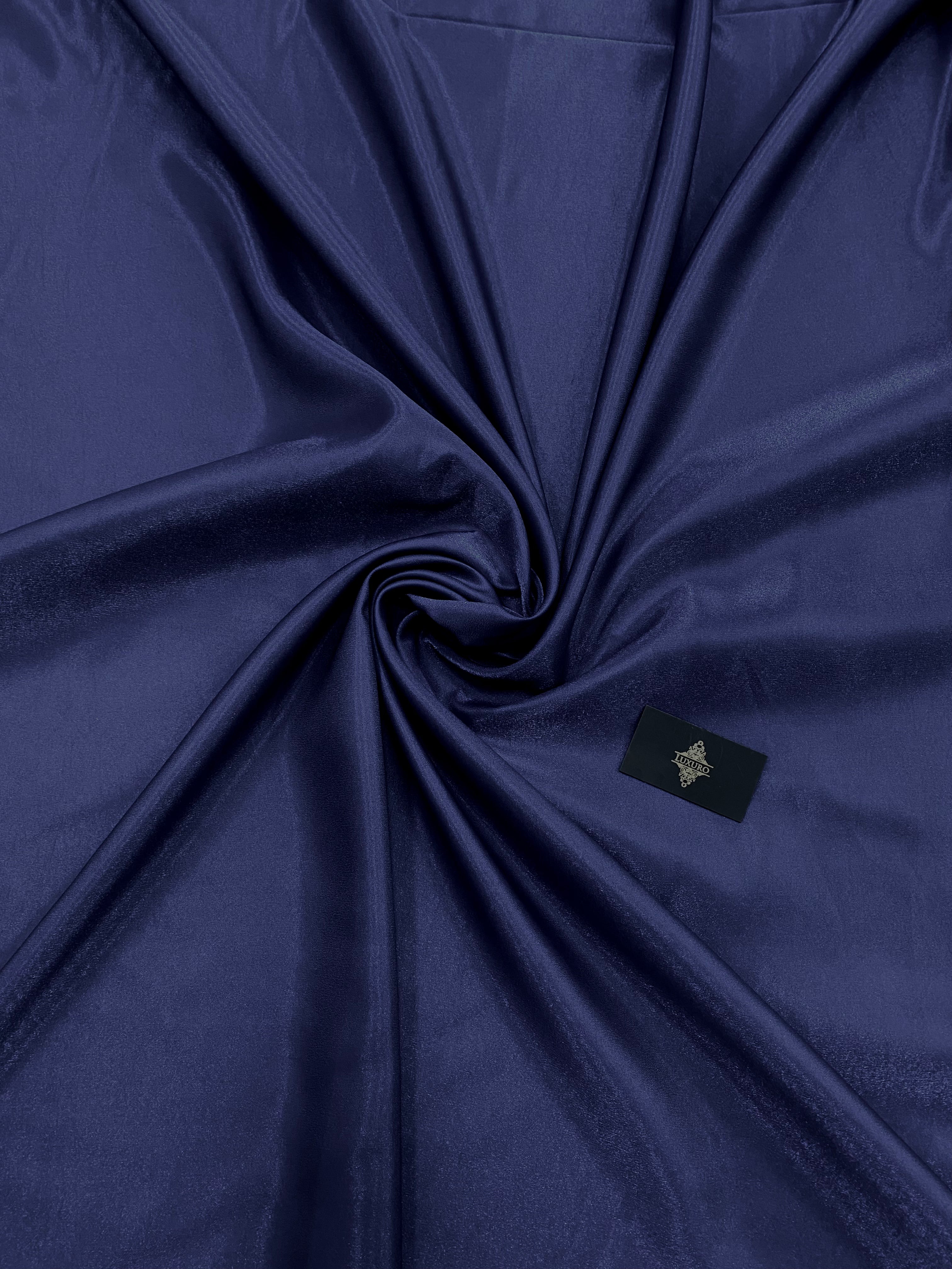 Tafta Fixa cu Sclipici Bleumarin -  3 m Latime