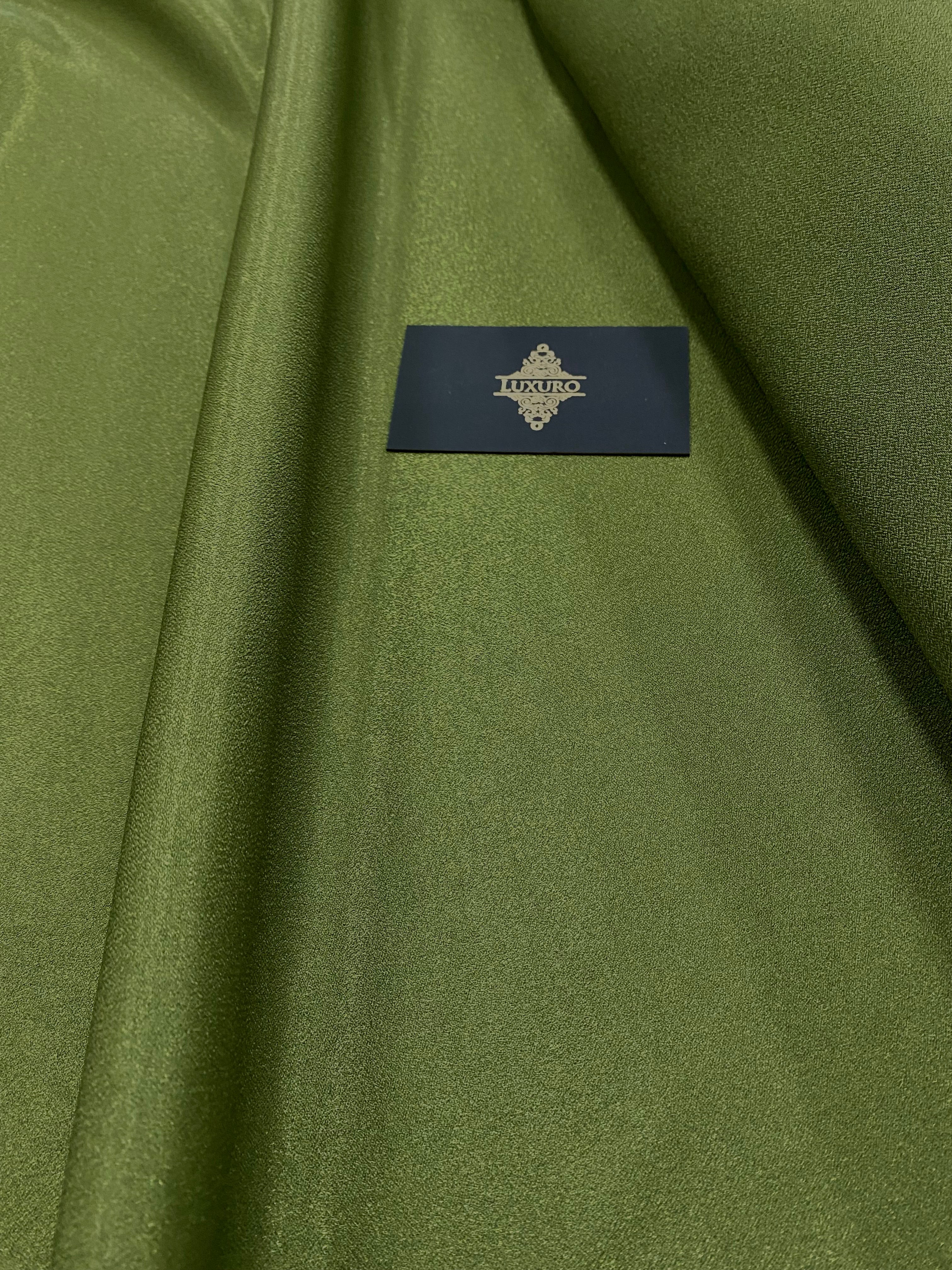 Tafta Fixa cu Sclipici Olive -  3 m Latime