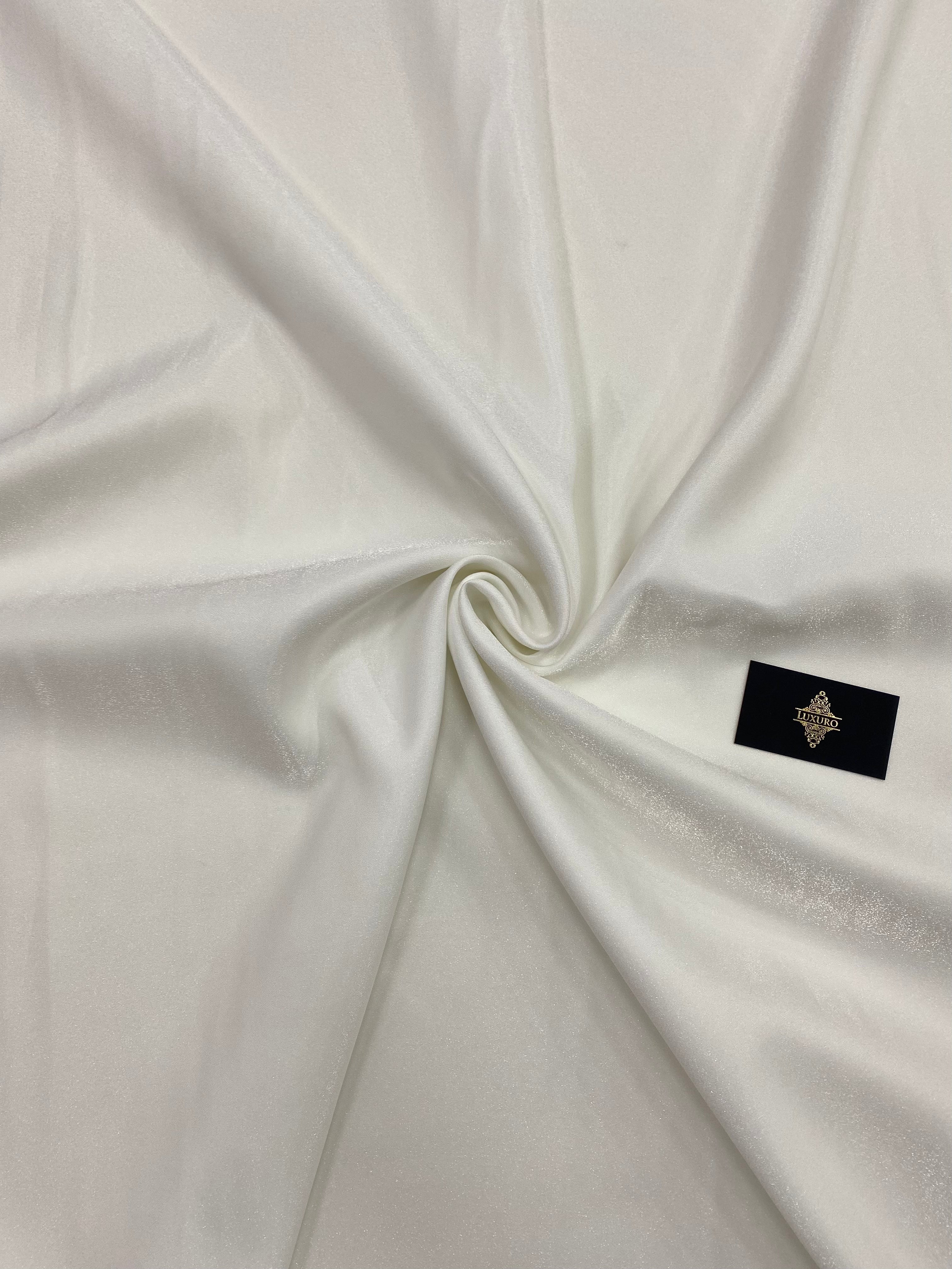 Tafta Fixa cu Sclipici Ivory -  3 m Latime