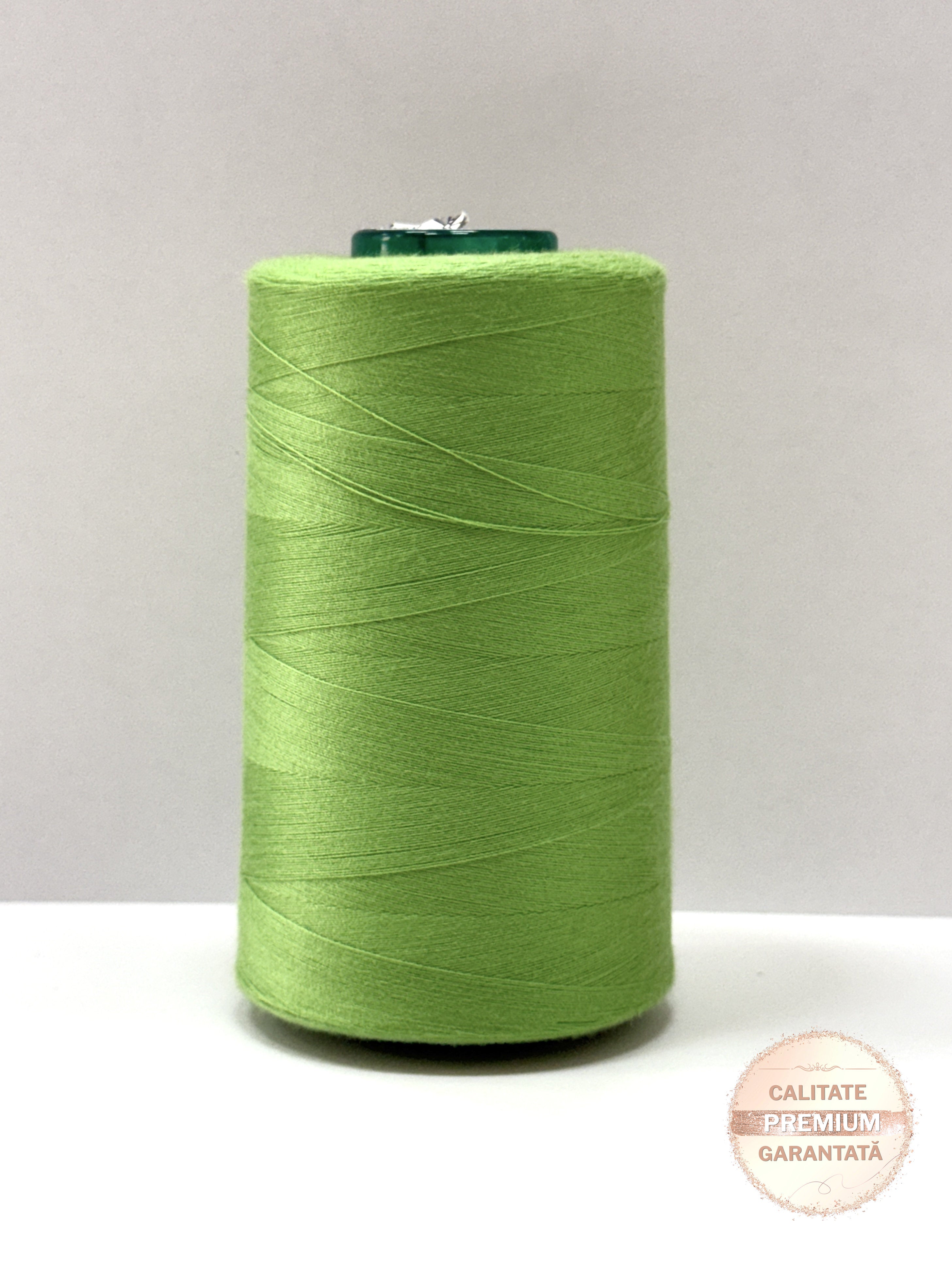 Ata de cusut Verde Aprins, 100% Spun Polyester (120)