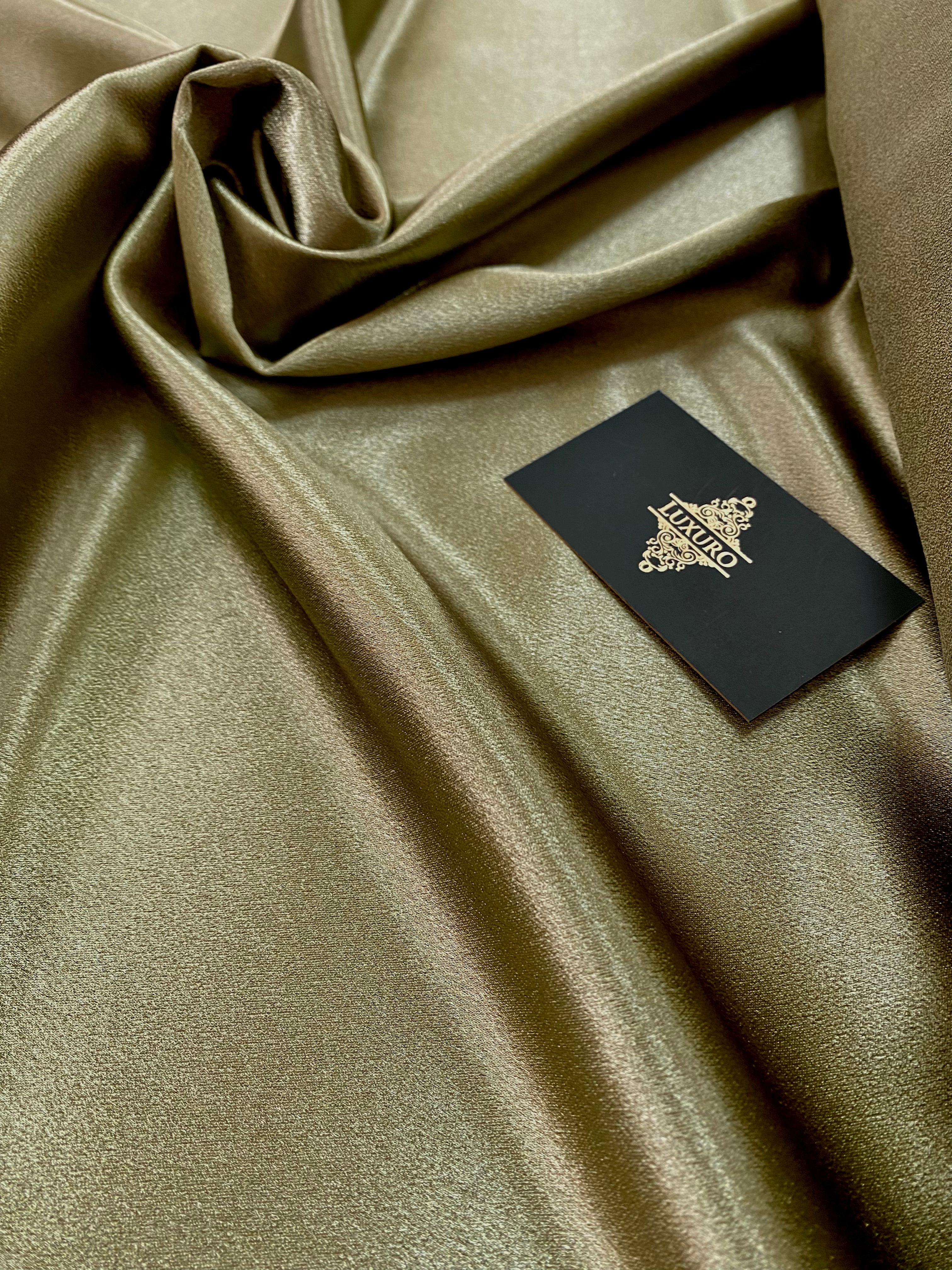 Tafta Elastica Metalizata Olive Deschis