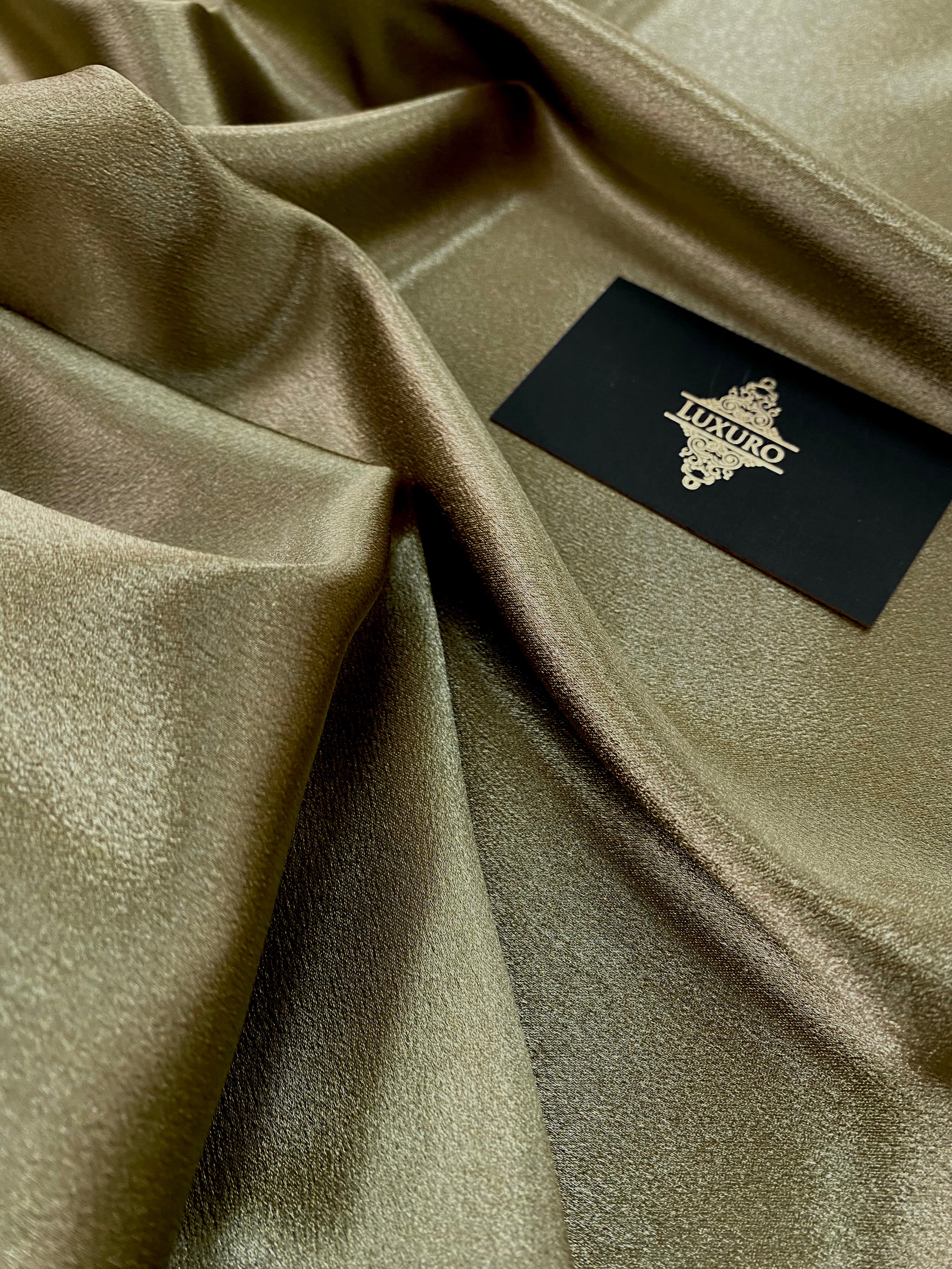 Tafta Elastica Metalizata Olive Deschis