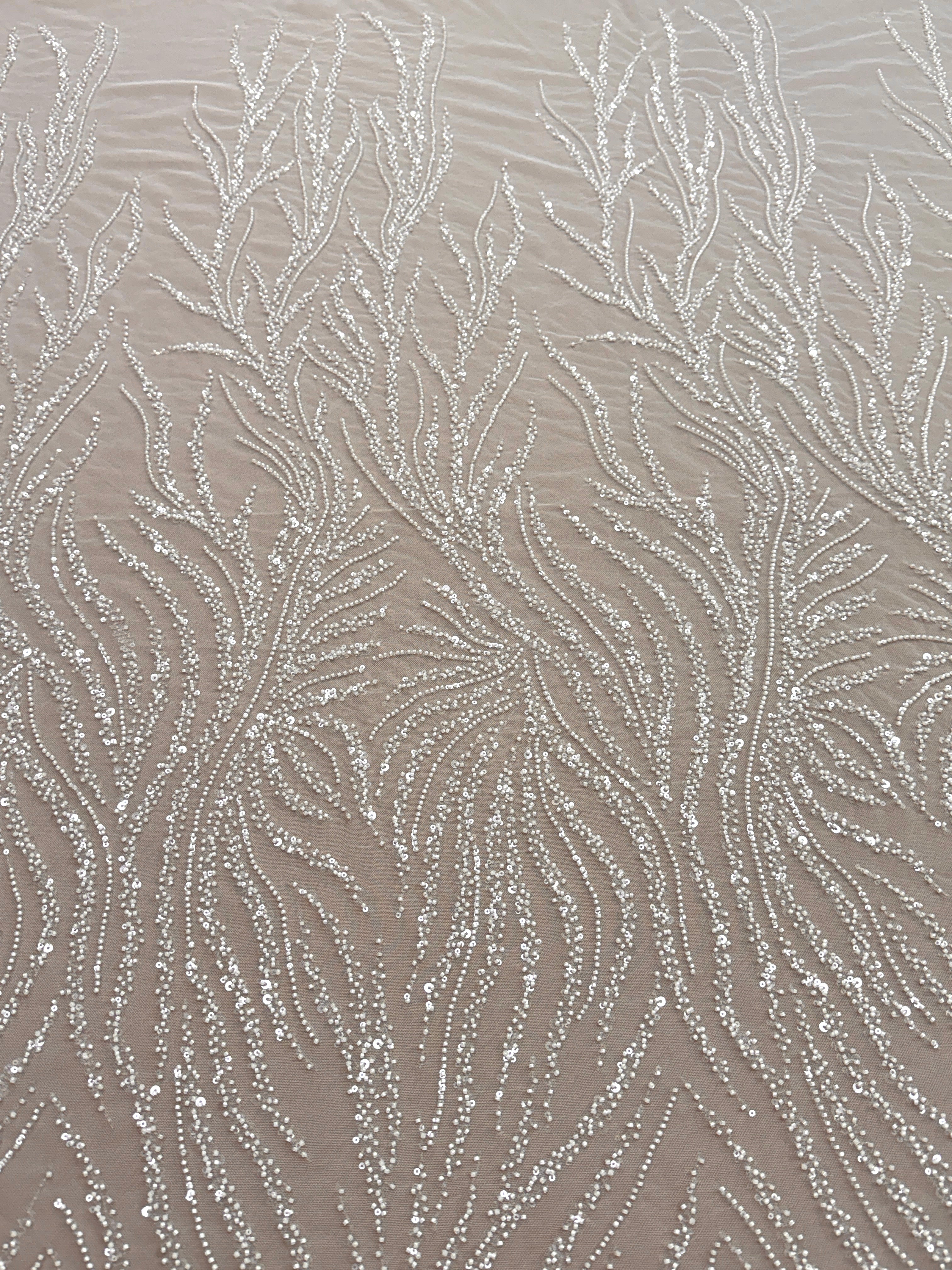Ivory Couture Lace with Beads and Sequins