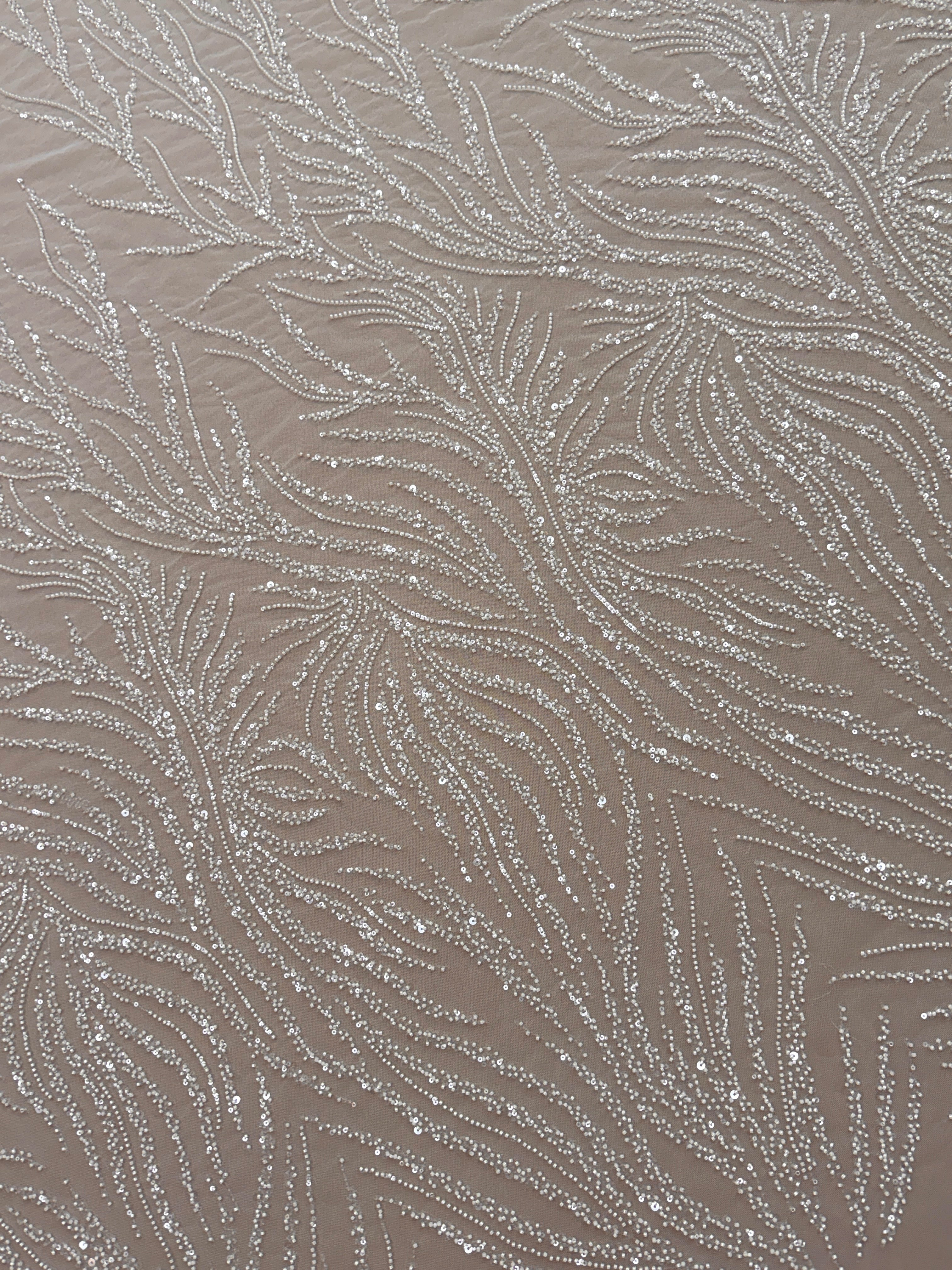 Ivory Couture Lace with Beads and Sequins