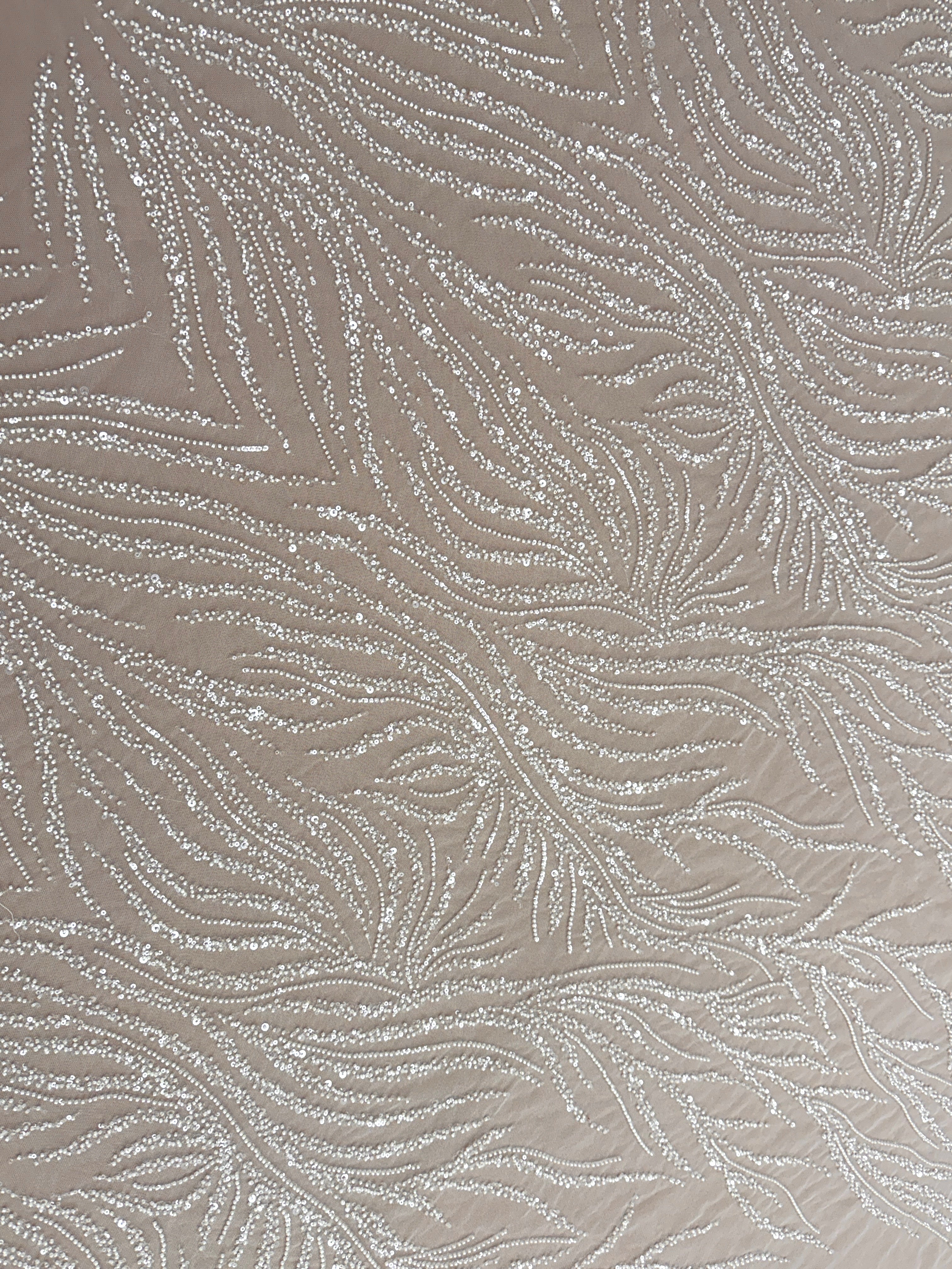 Ivory Couture Lace with Beads and Sequins