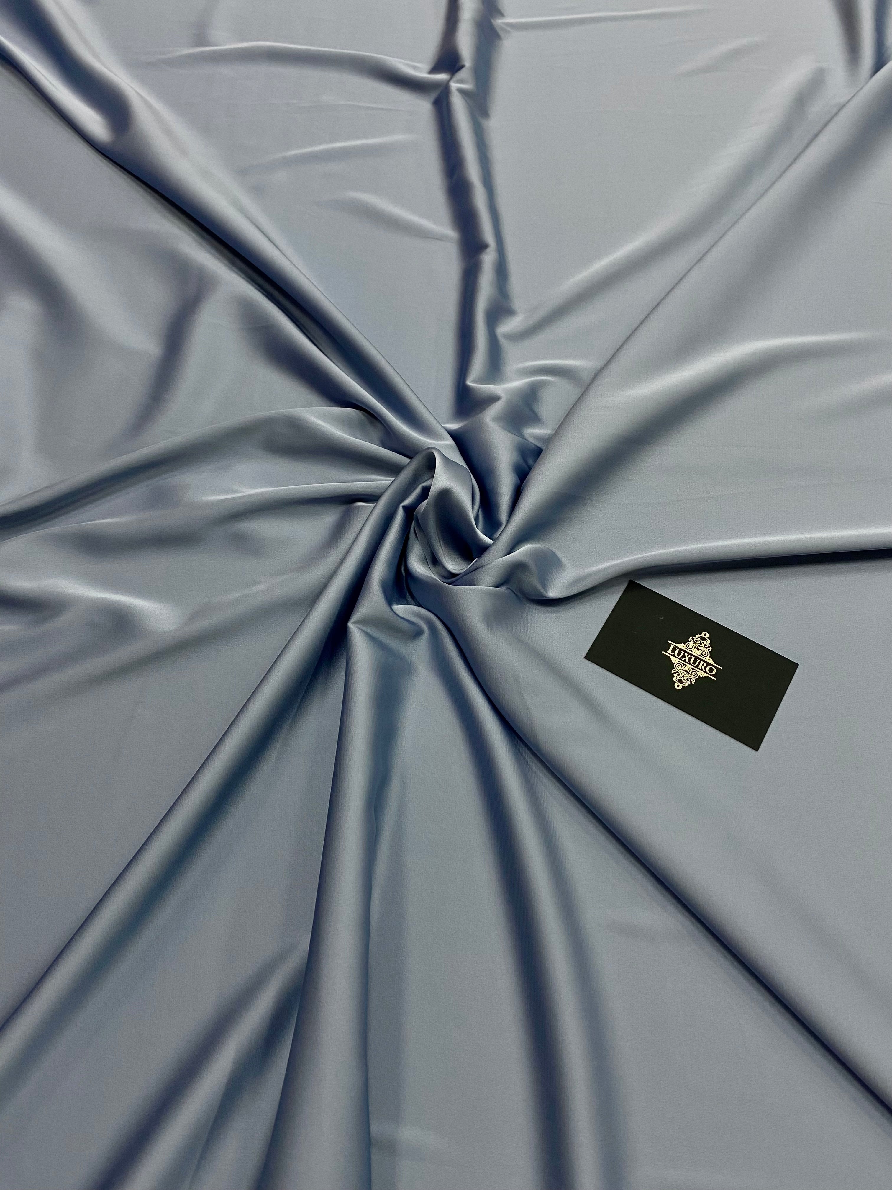 Satin Elastic Matasos Premium Albastru Prafuit
