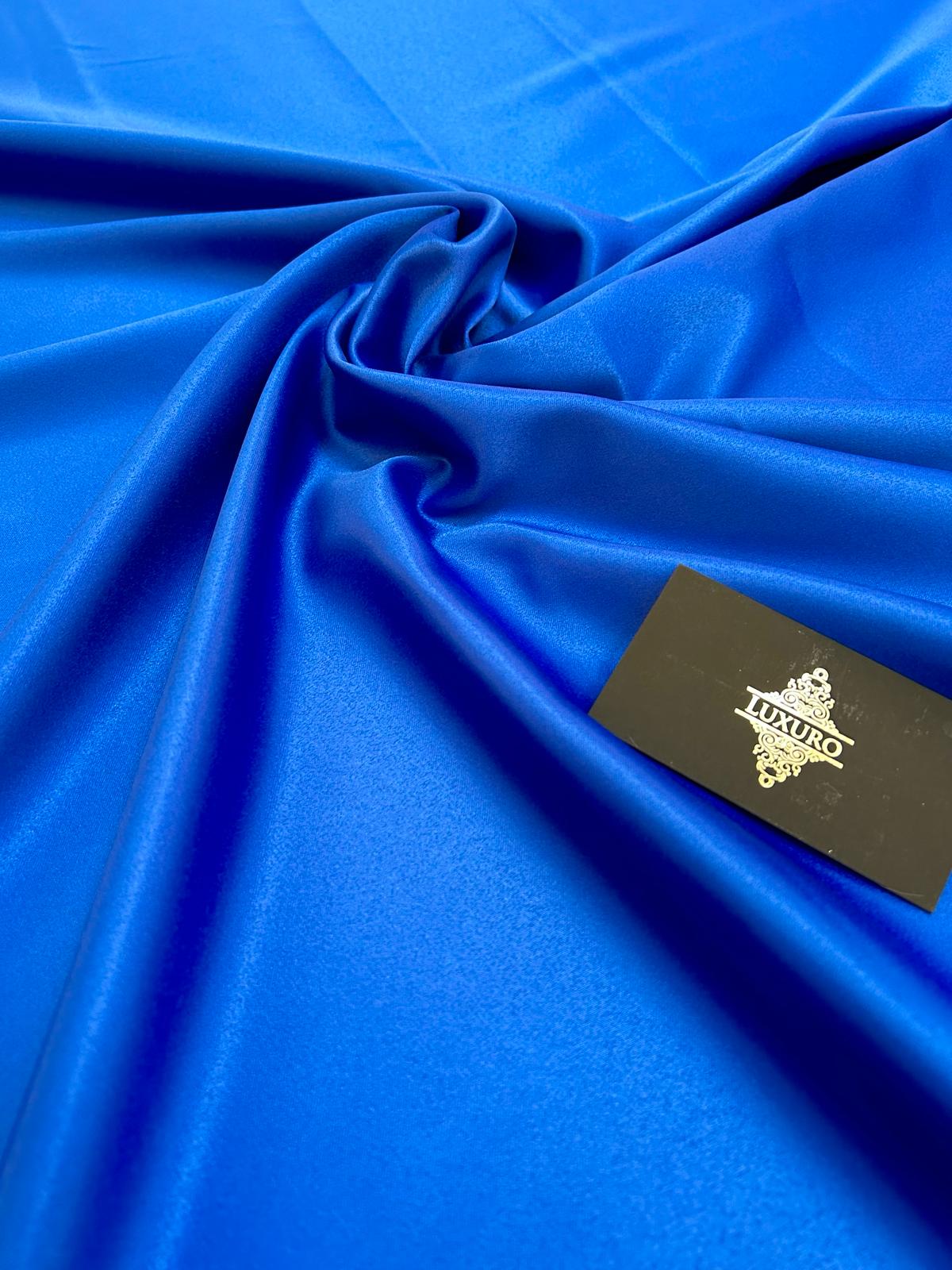 Tafta Elastica Premium Sidefata Albastru Royal