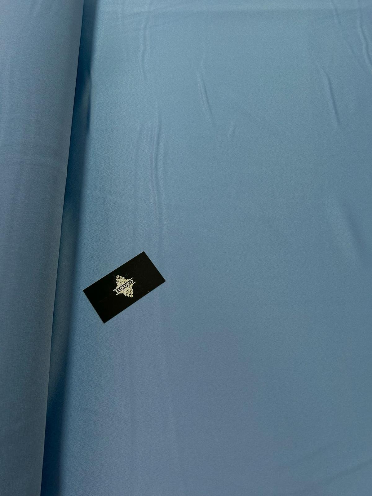 Tafta Elastica Premium Sidefata Albastru Prafuit