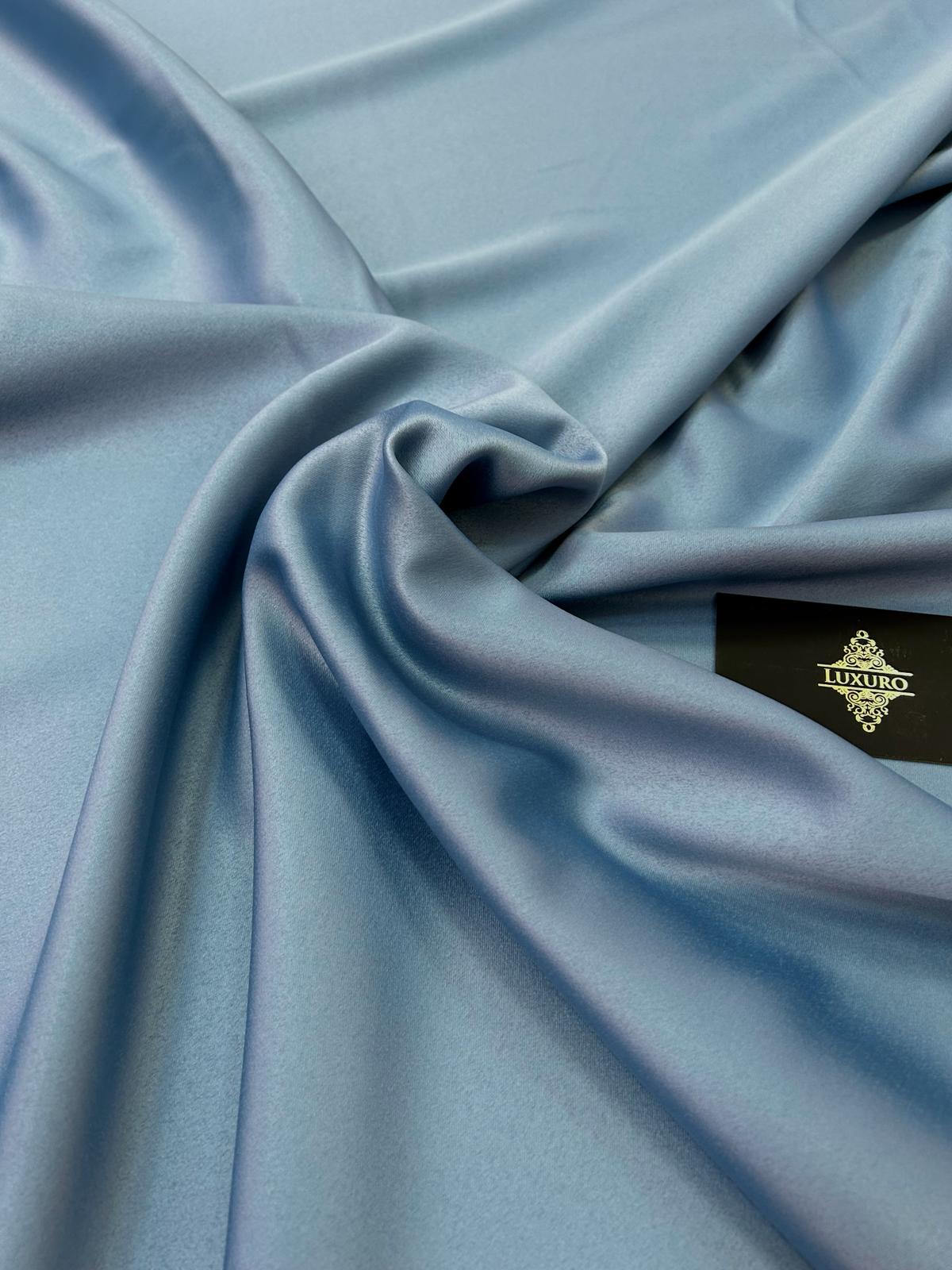 Tafta Elastica Premium Sidefata Albastru Prafuit