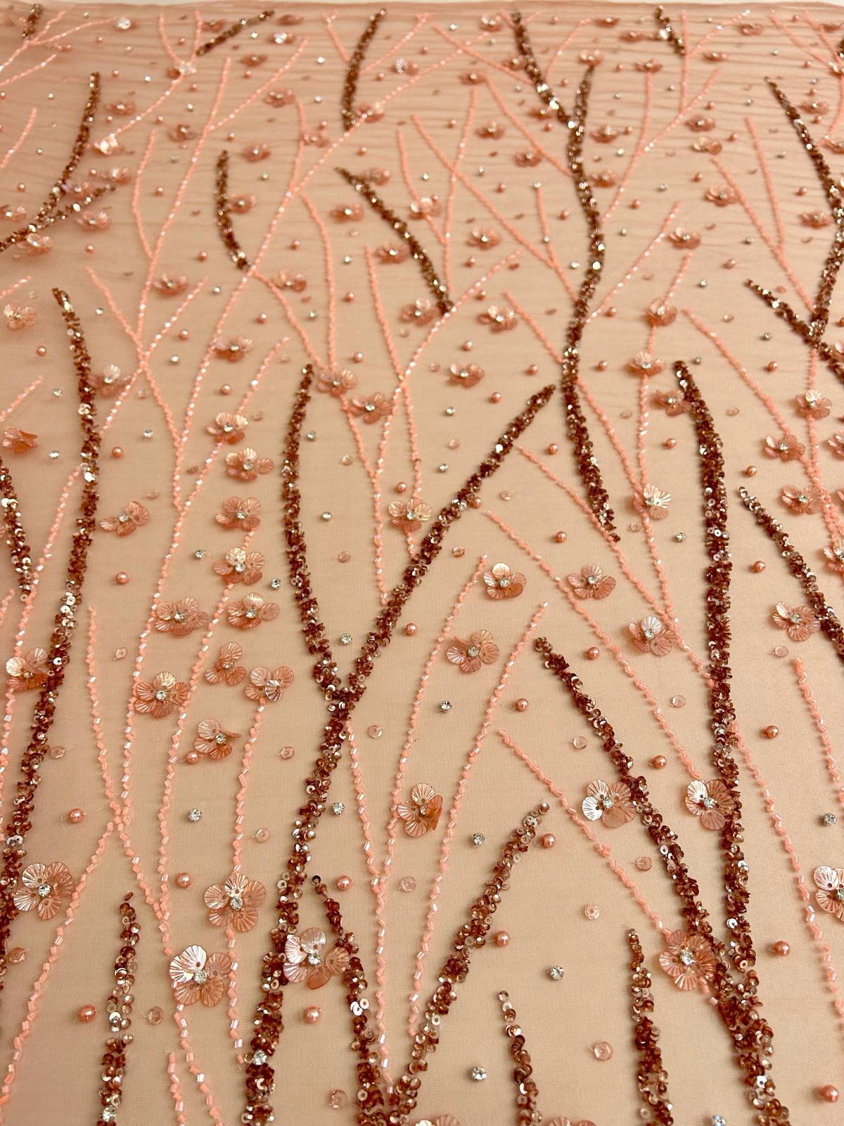 Dantela Auriu Rose Haute Couture