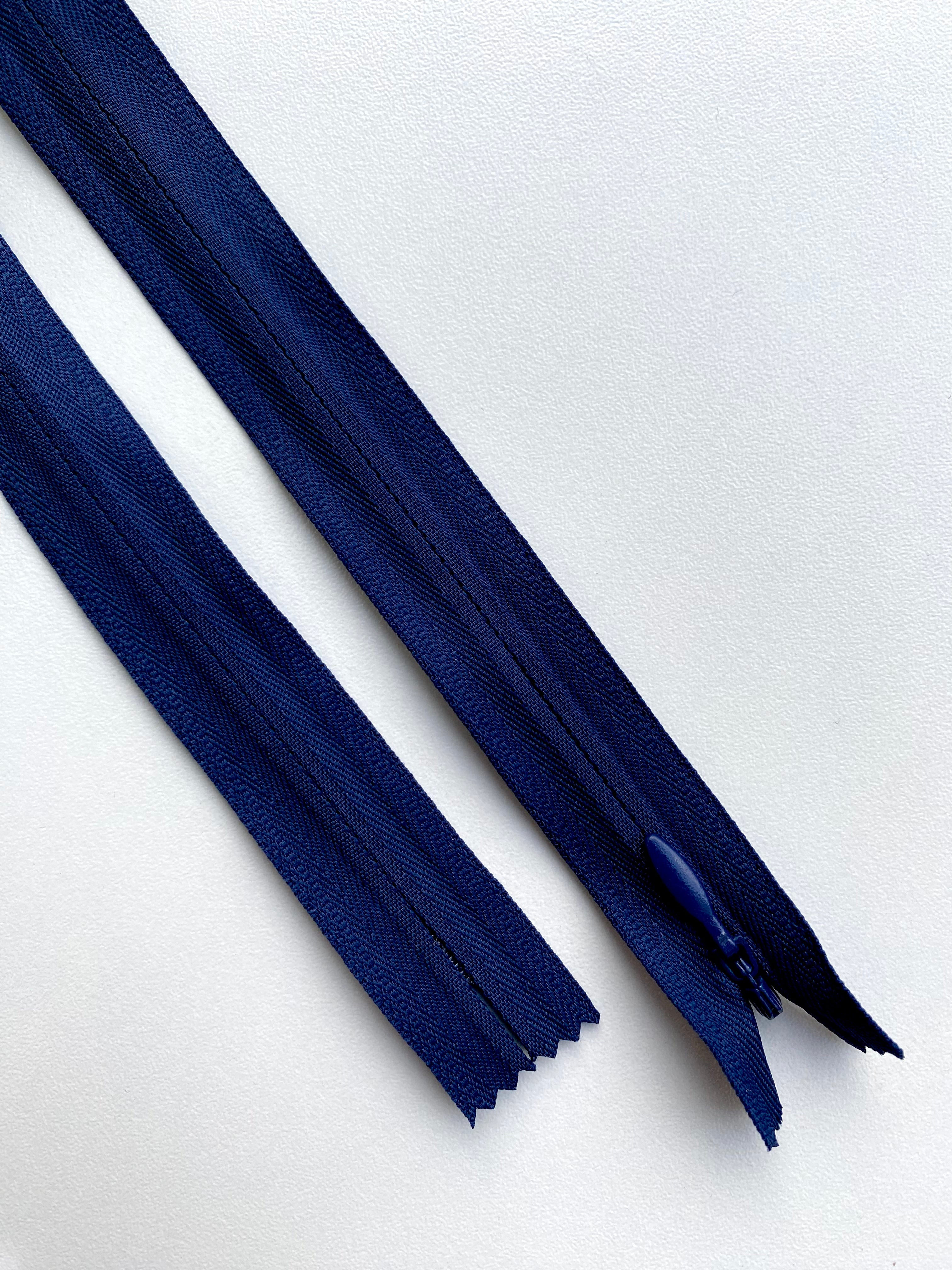 Fermoar Ascuns Premium Bleumarin - 70 cm Lungime