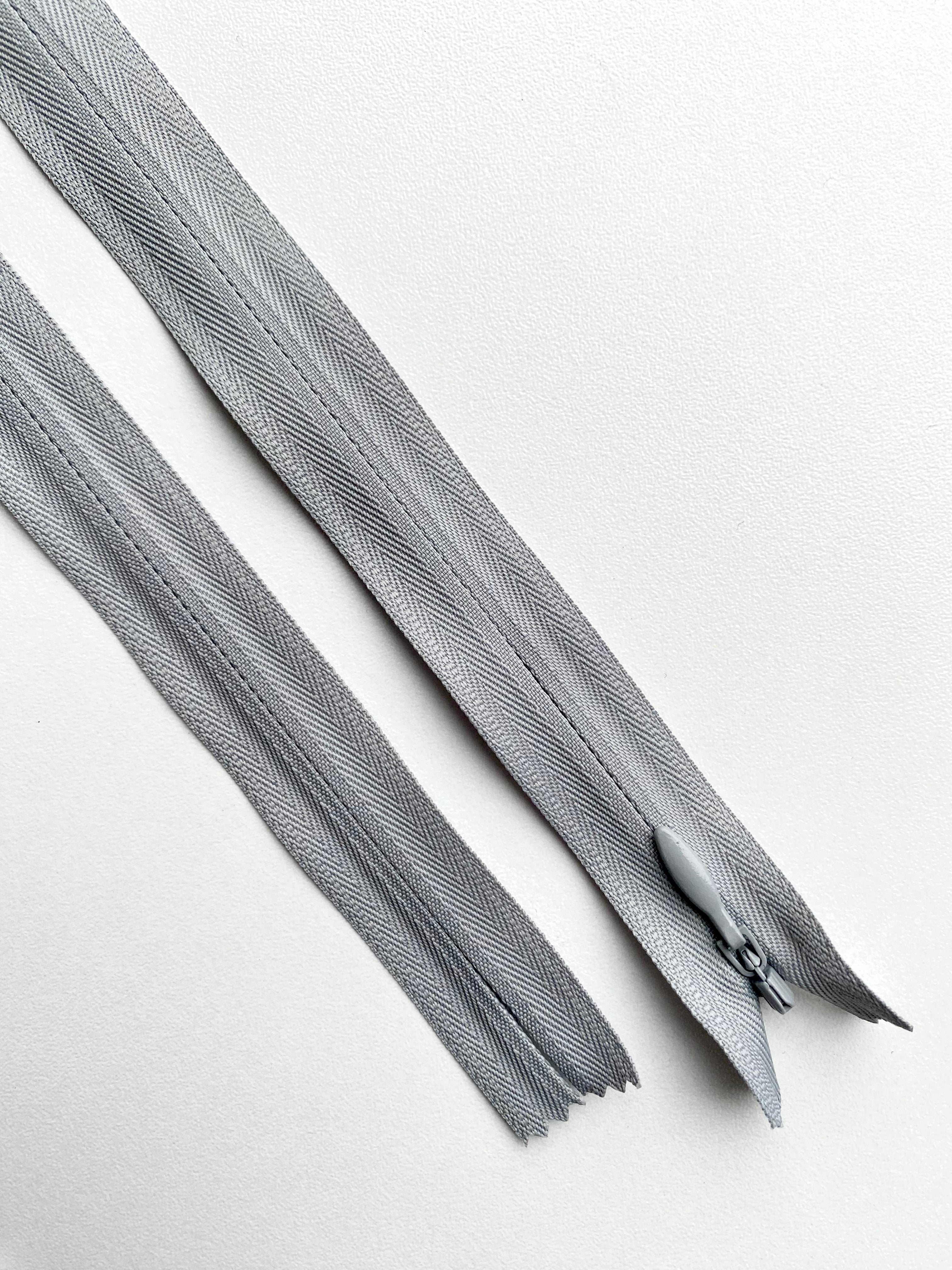 Fermoar Ascuns Premium Gri Deschis - 70 cm Lungime