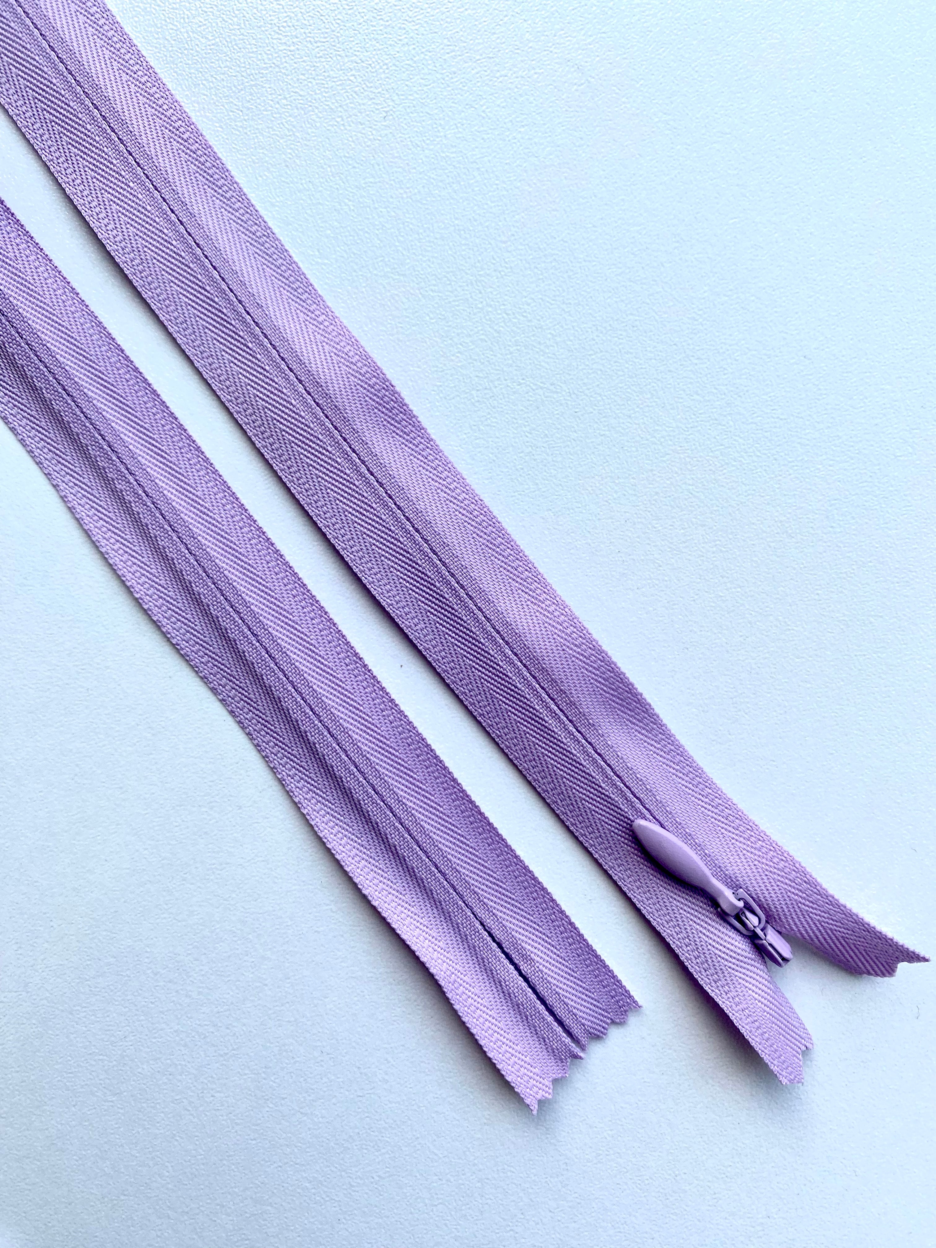 Fermoar Ascuns Premium Lavanda Deschis - 70 cm Lungime
