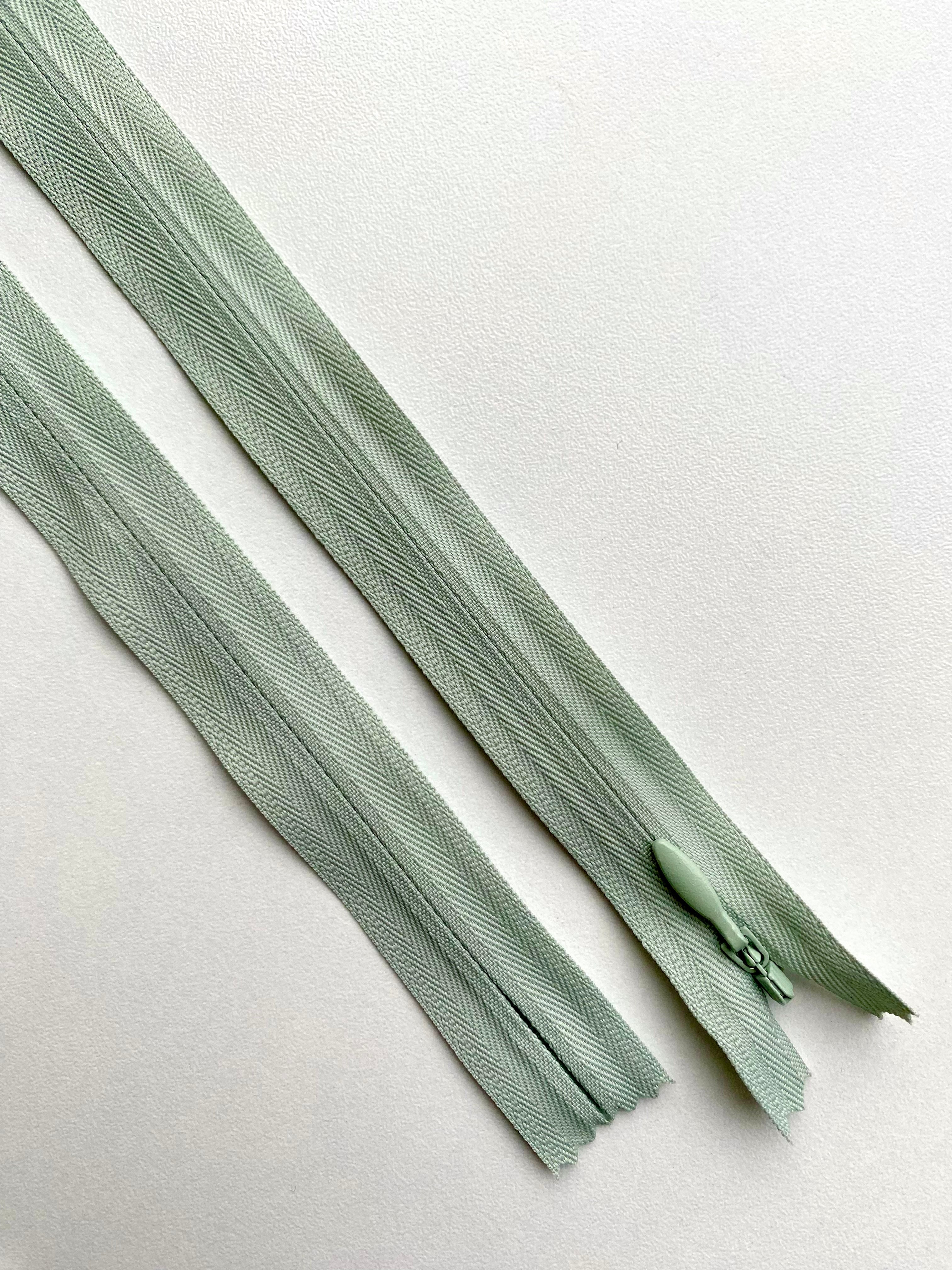Fermoar Ascuns Premium Verde Ou-de-Rata - 70 cm Lungime