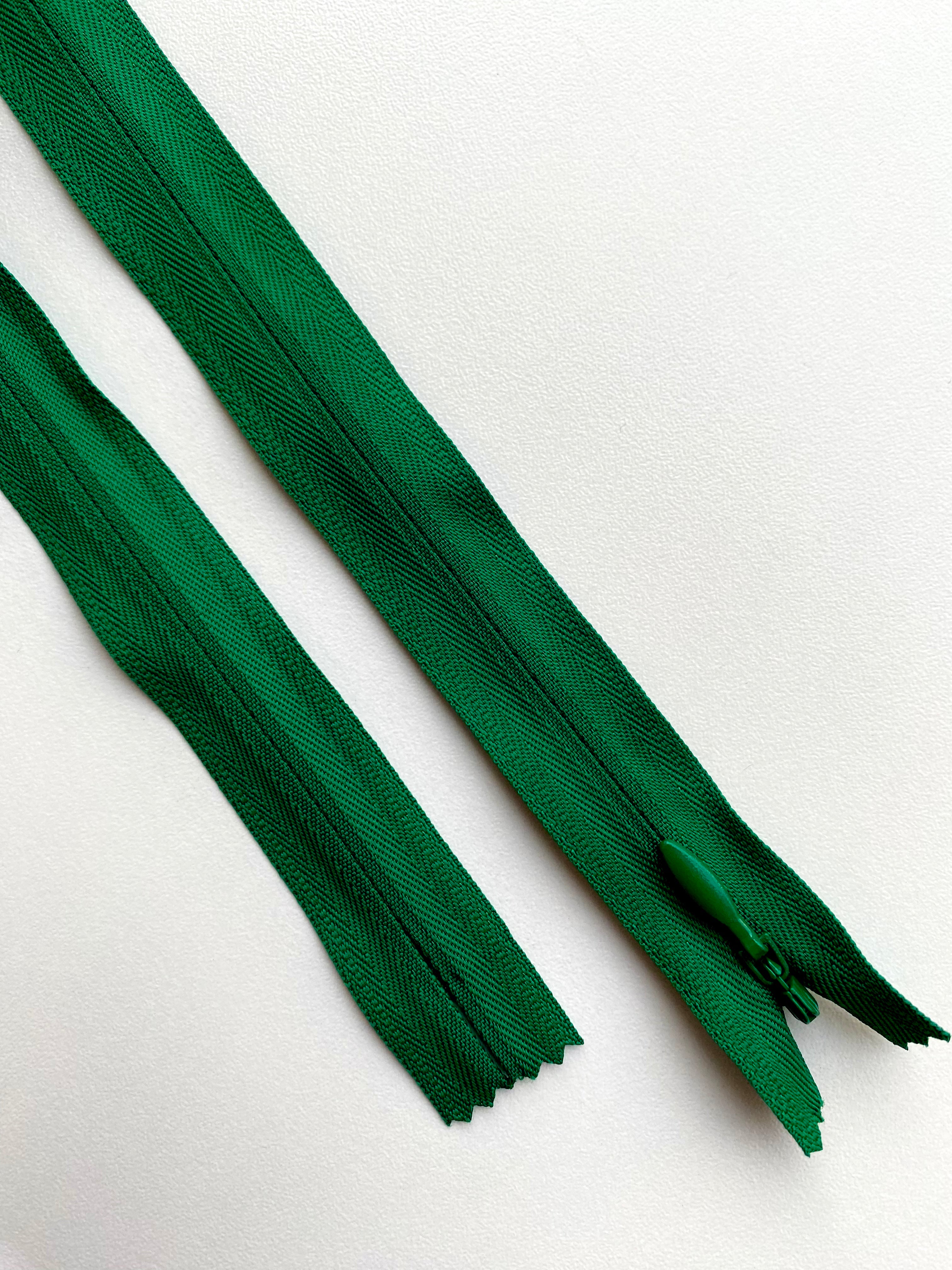 Fermoar Ascuns Premium Verde Smarald - 70 cm Lungime
