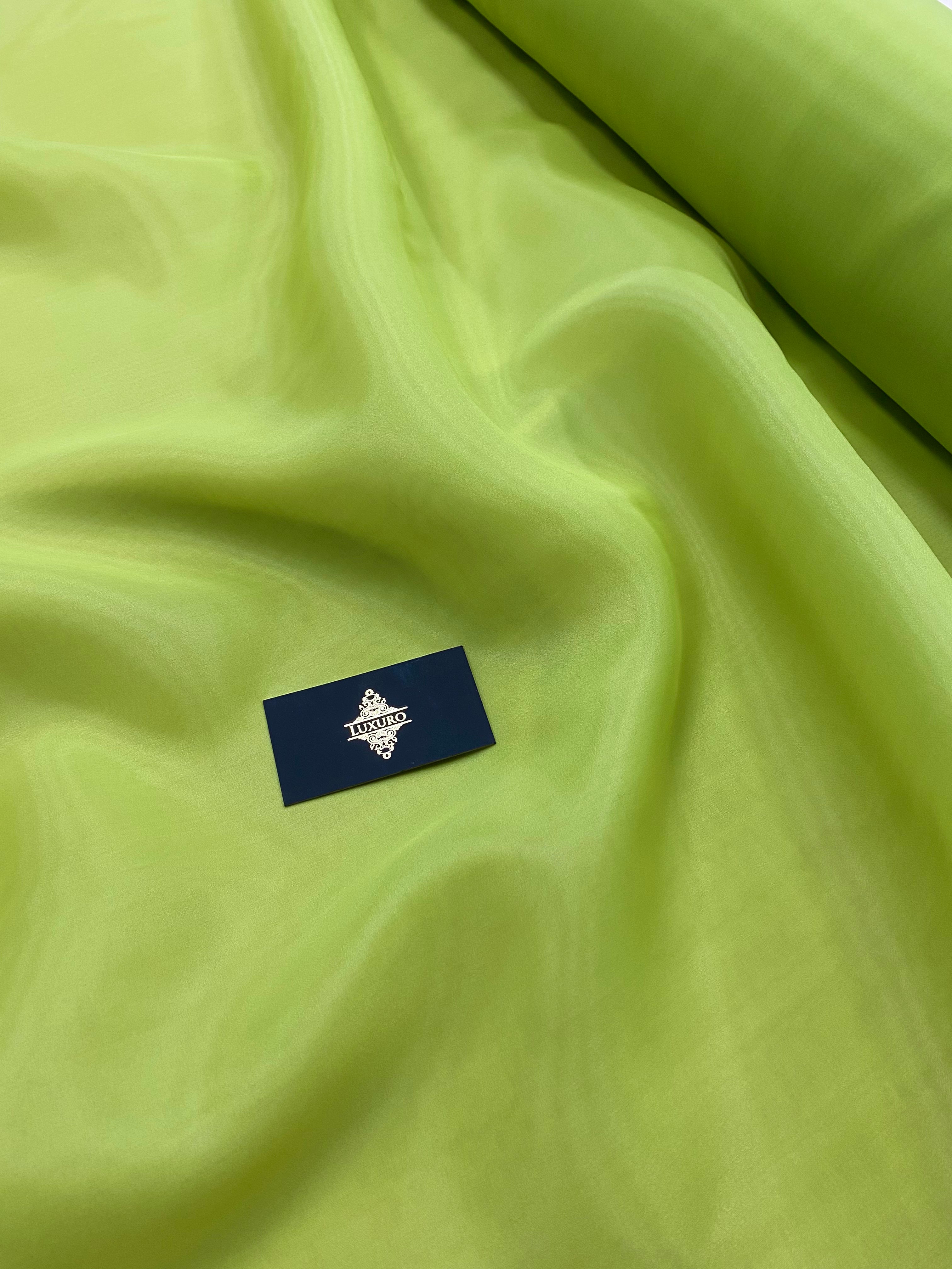 Organza Sidefata Fistic -  3 m Latime