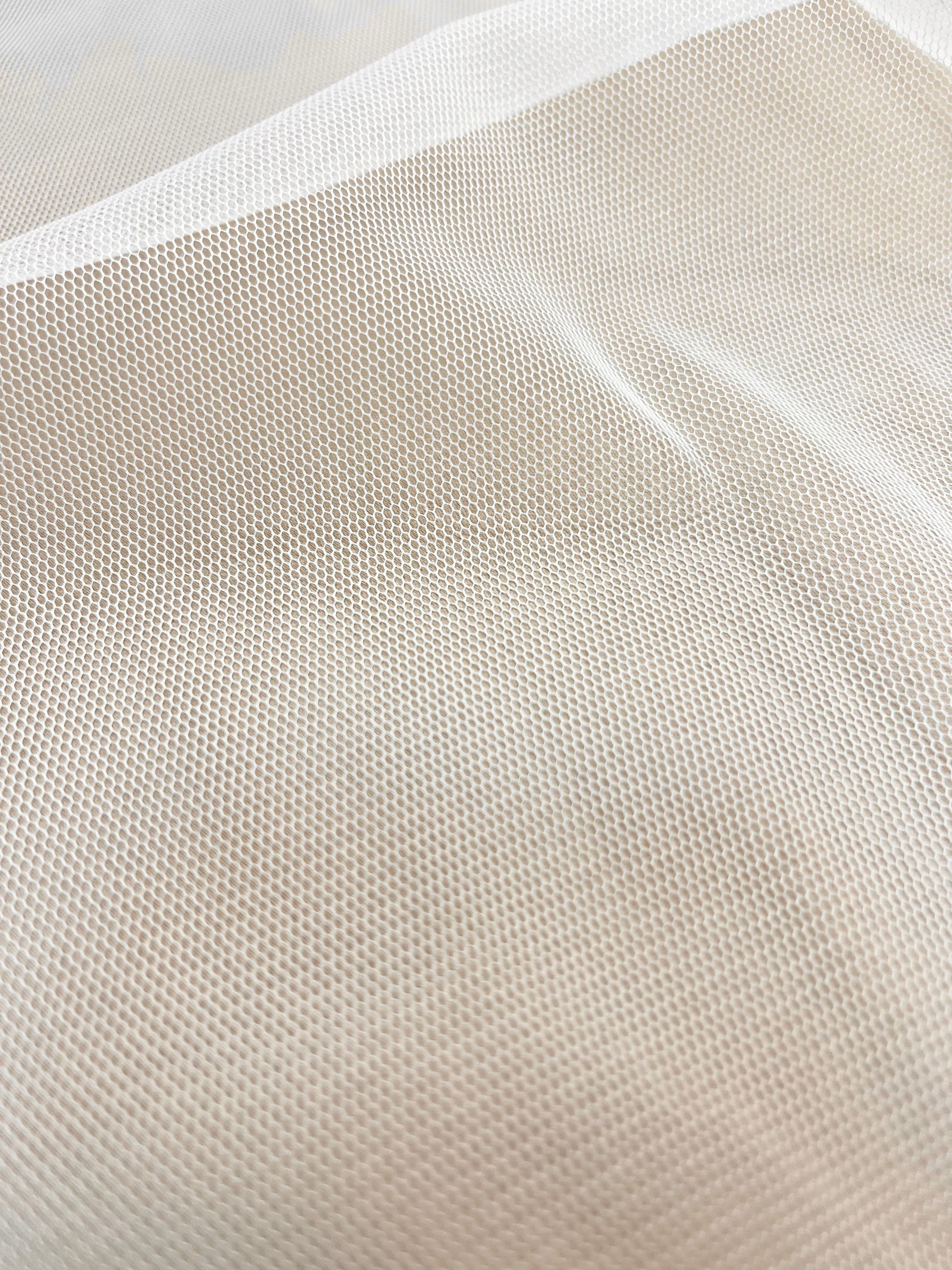 Tulle Elastic Crem Deschis - 1.5 m Latime