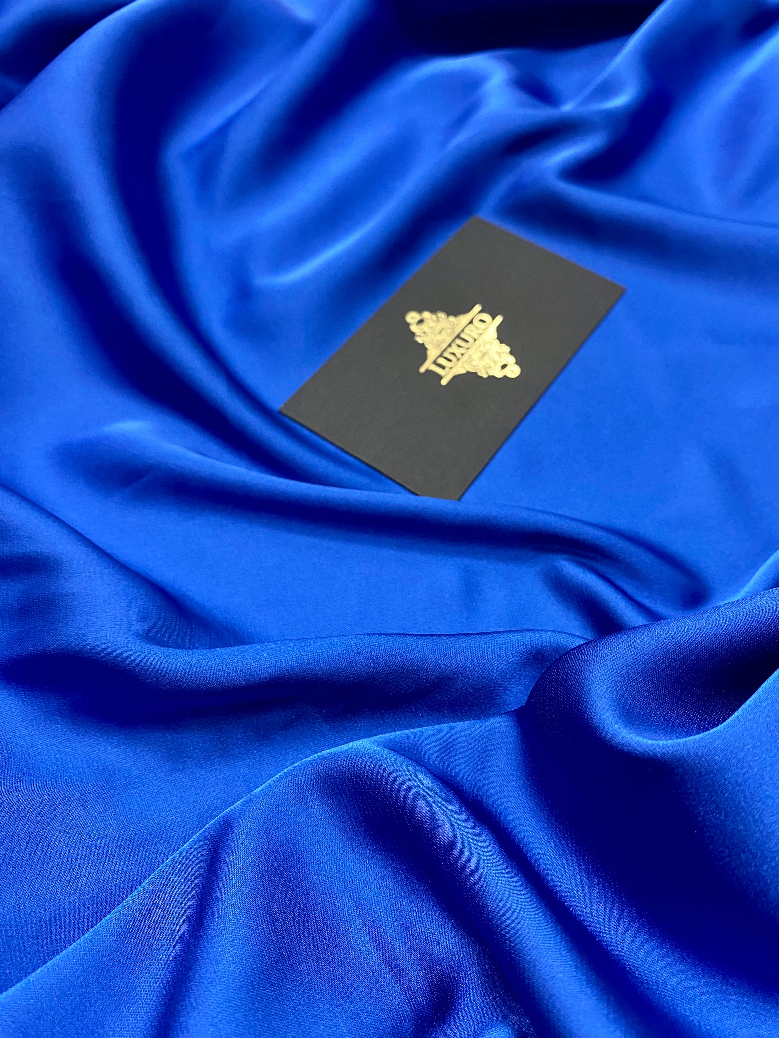 Satin Elastic Matasos Premium Albastru Royal