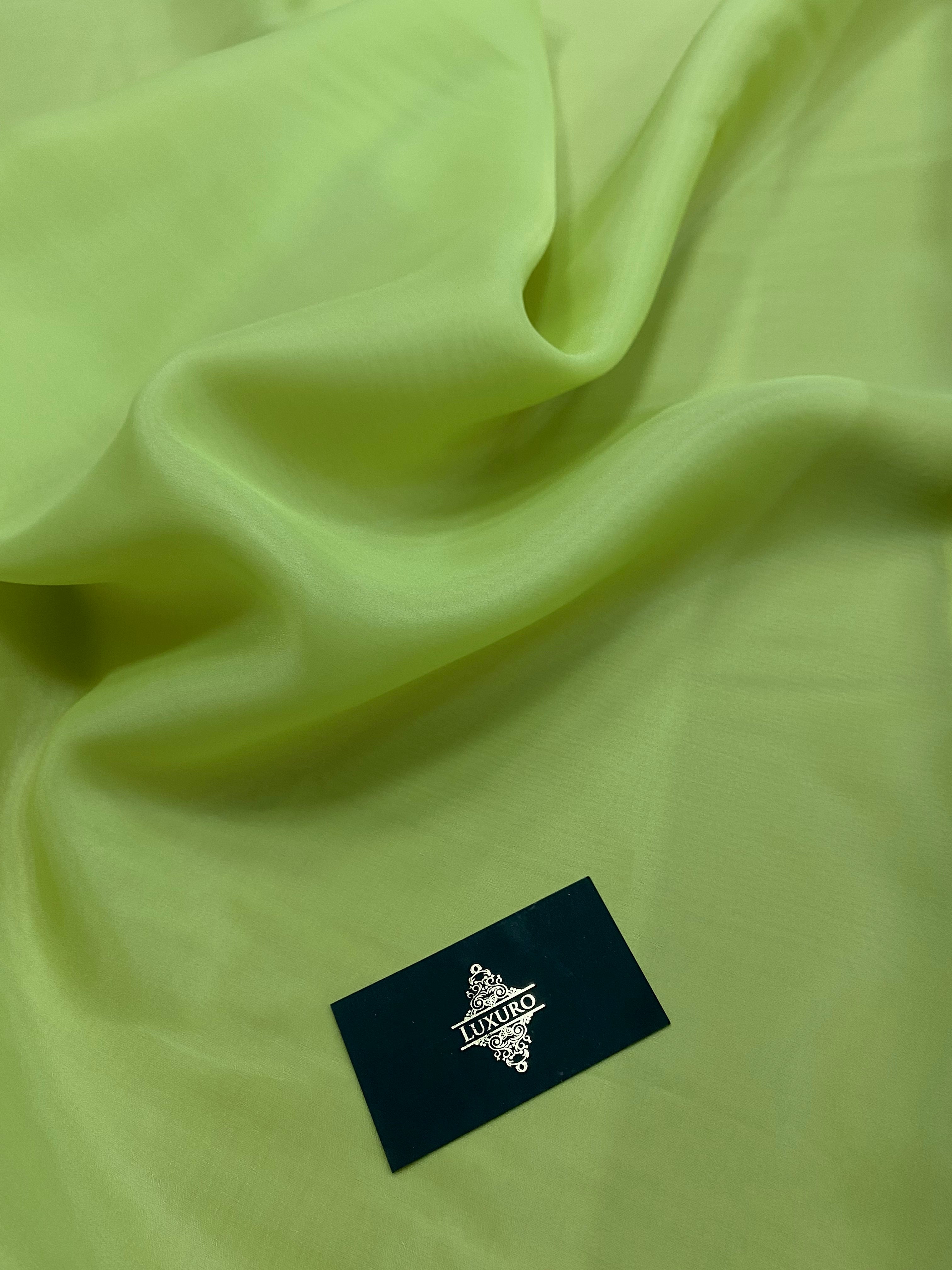 Organza Sidefata Fistic -  3 m Latime