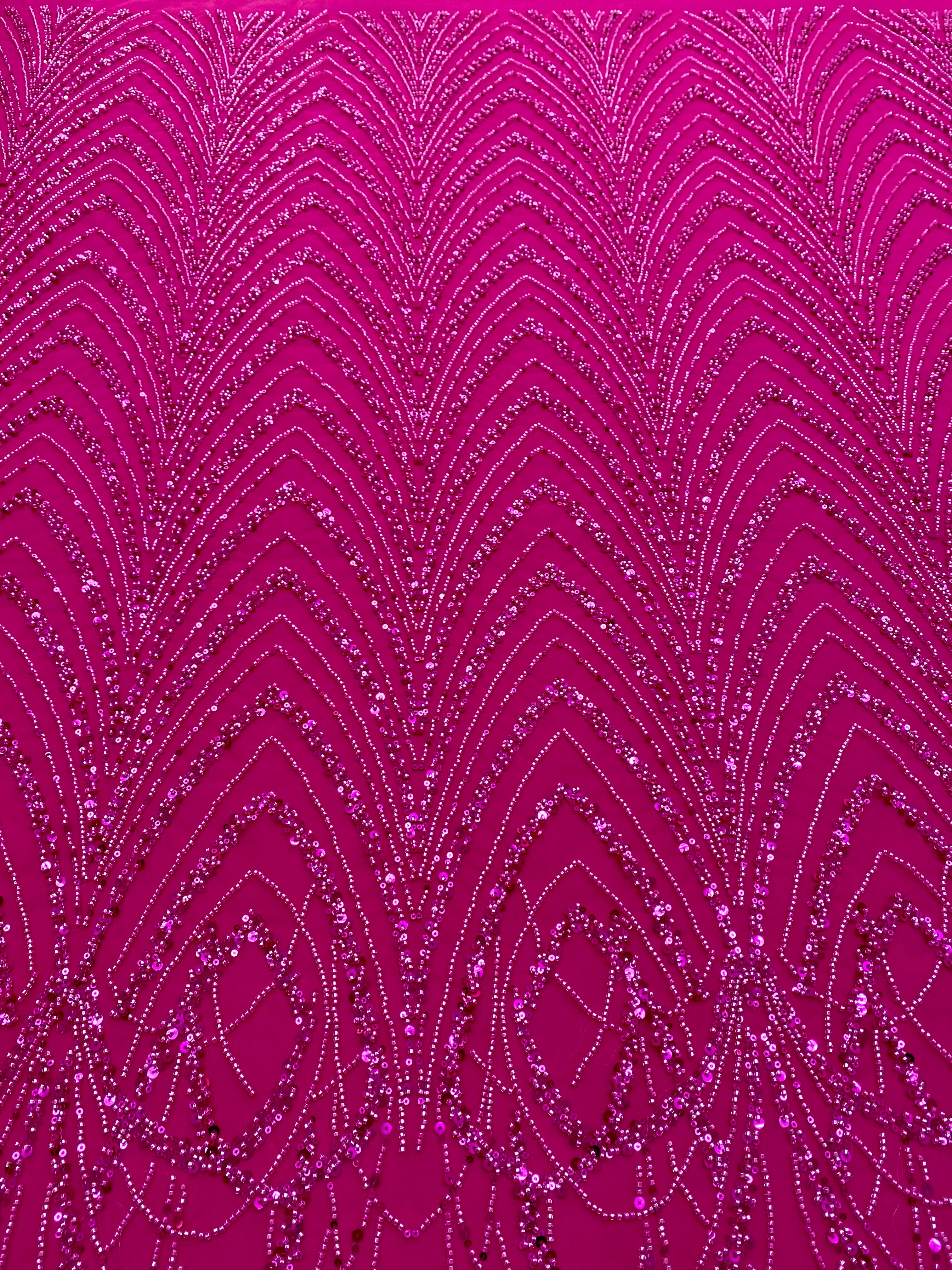 Black Couture Lace, with Beads and Sequins 