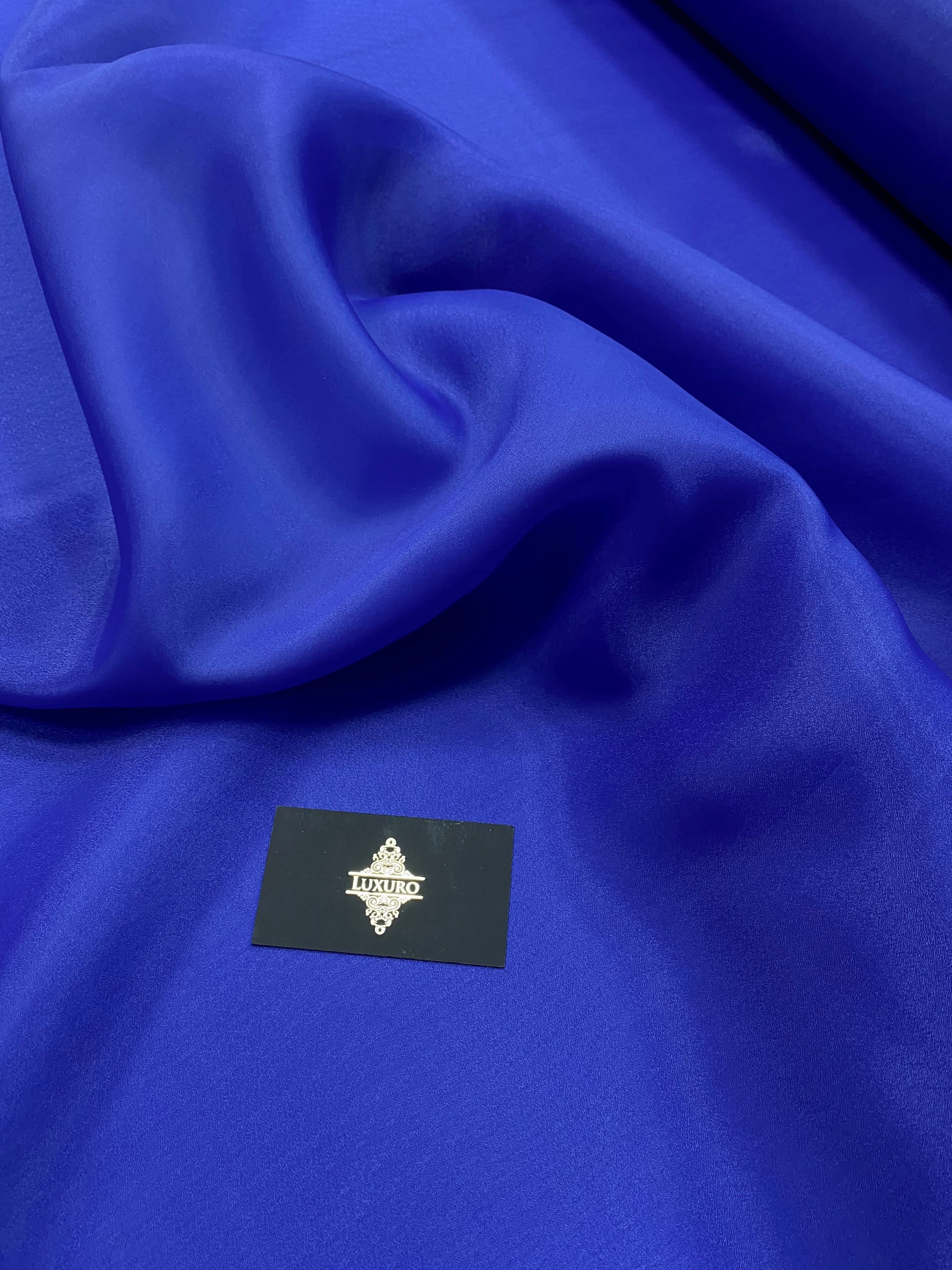 Organza Sidefata Albastru Royal -  3 m Latime
