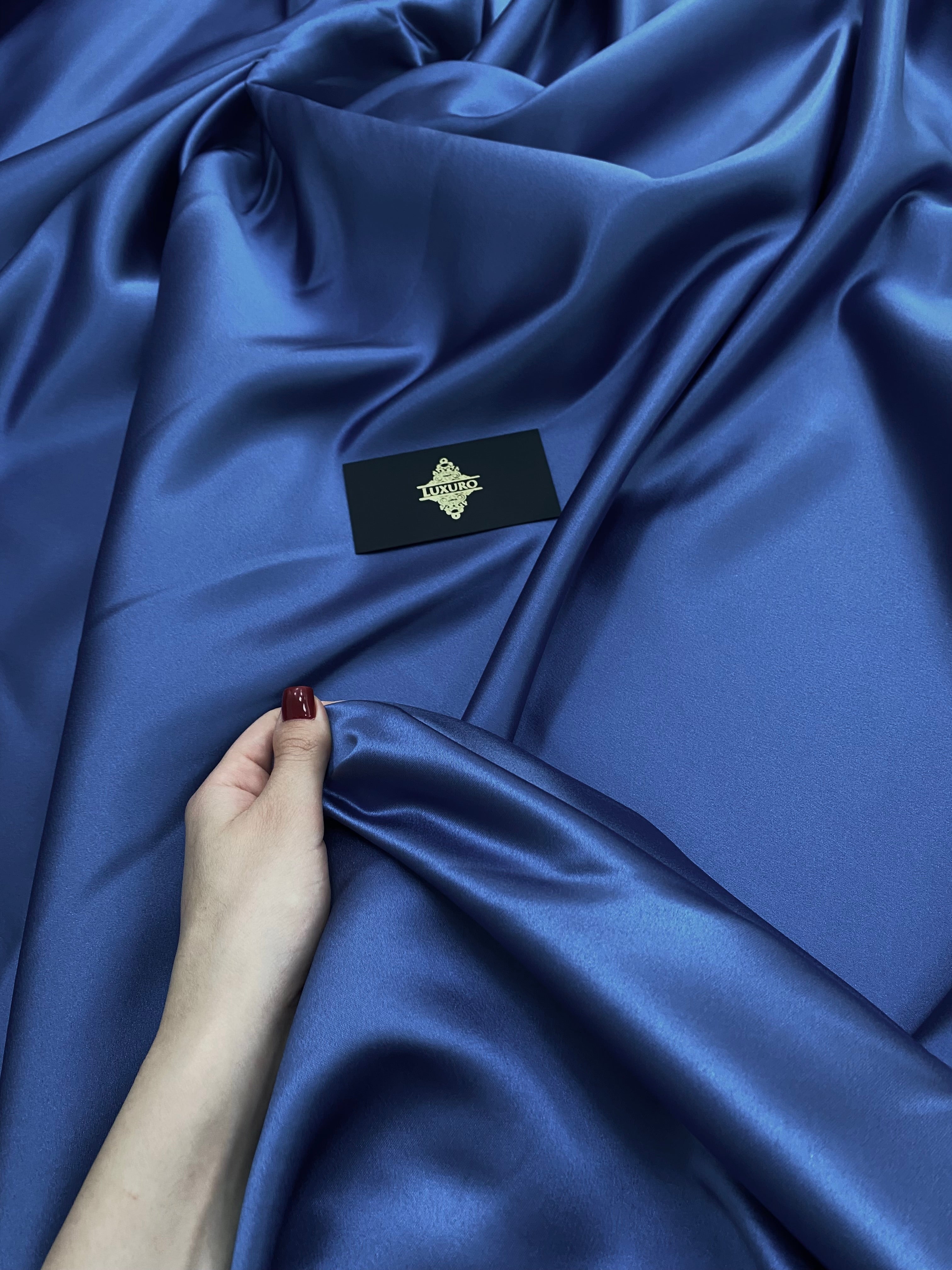 Premium Fixed Taffeta Pearl Navy Blue