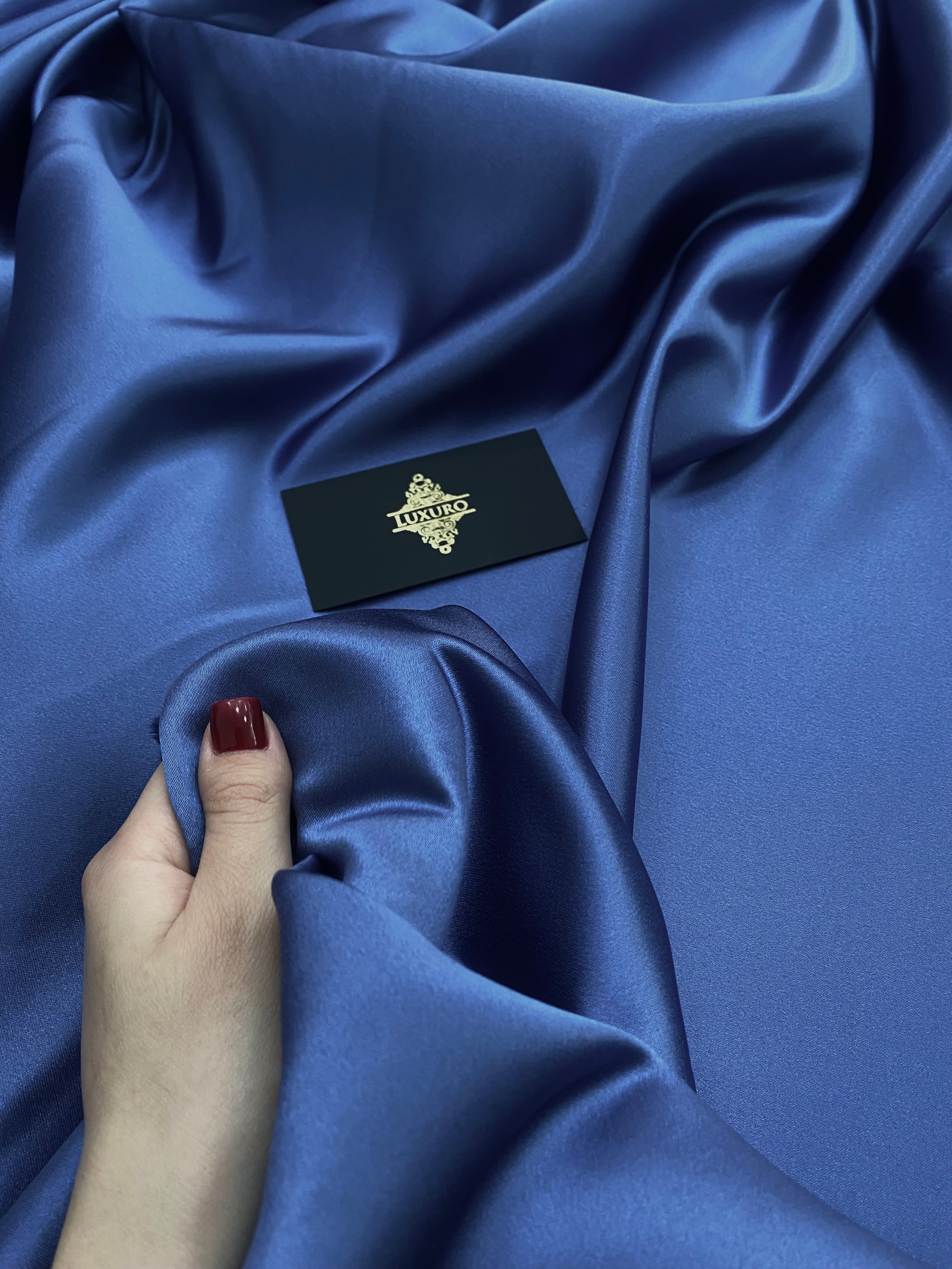 Premium Fixed Taffeta Pearl Navy Blue