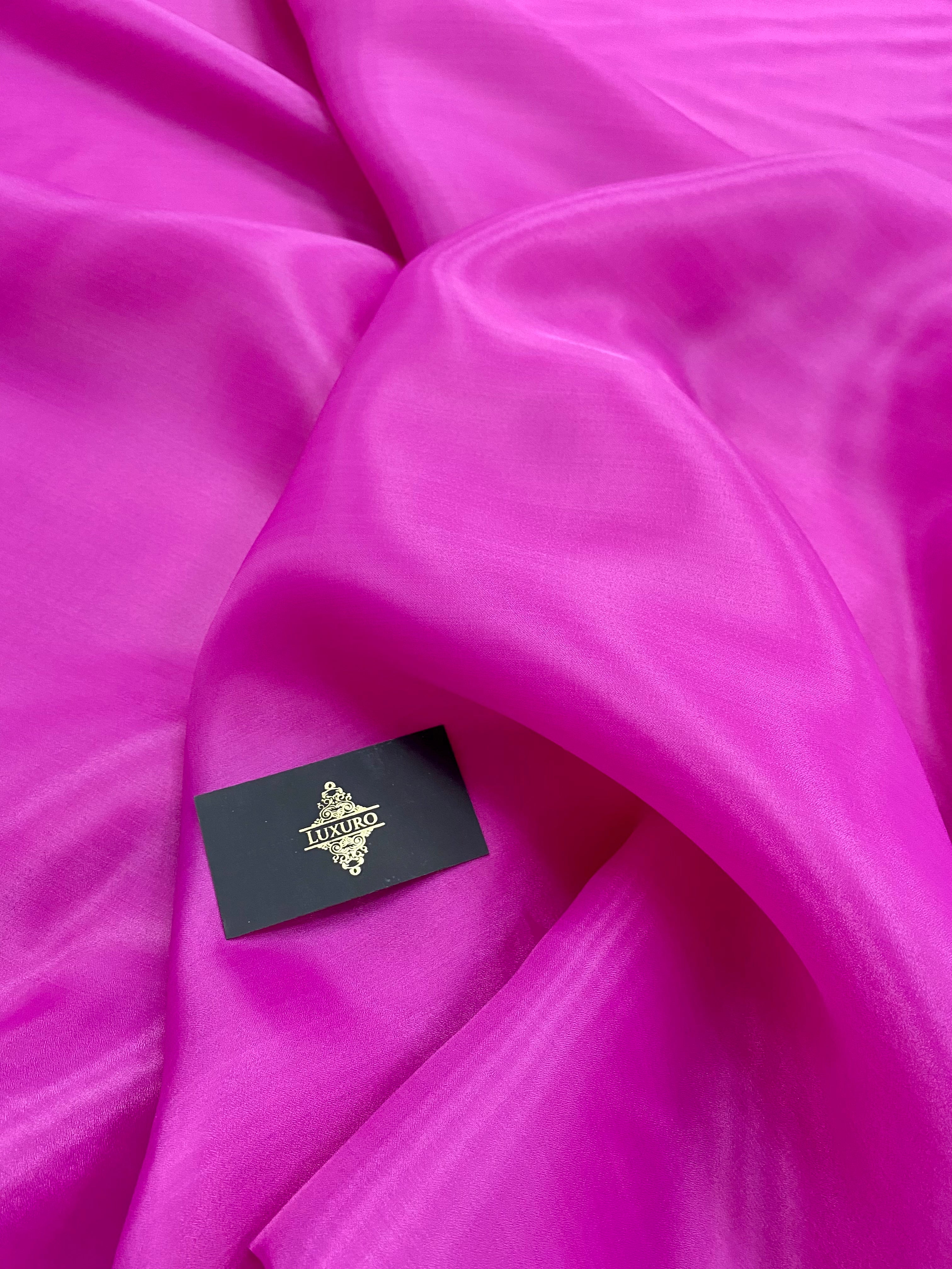 Organza Sidefata Fucsia -  3 m Latime