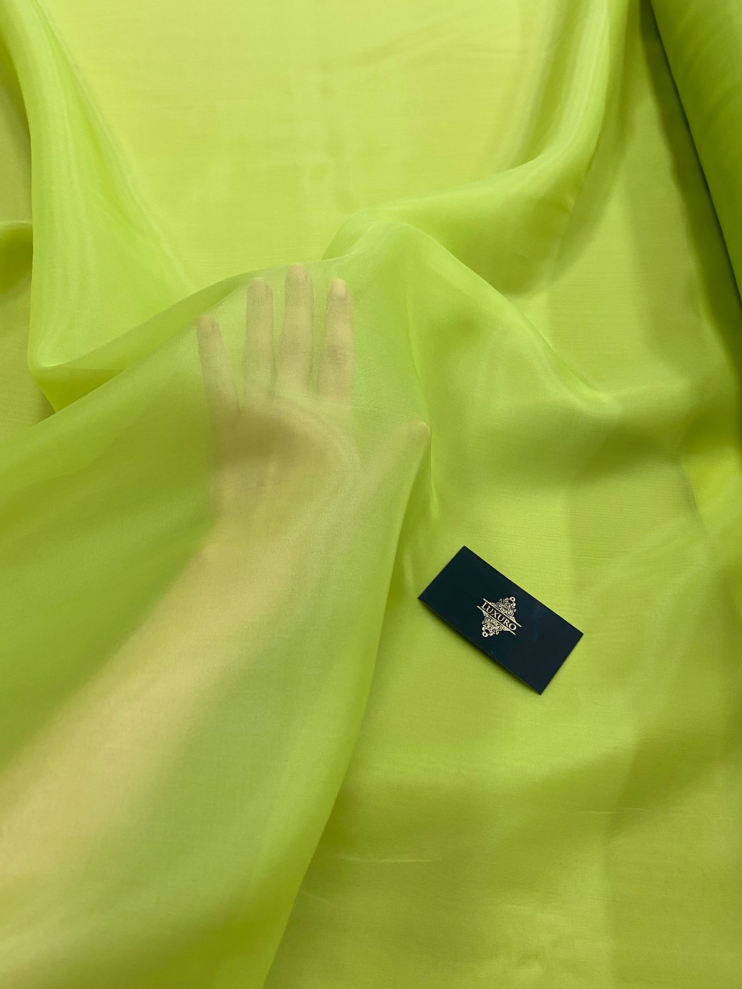 Organza Sidefata Fistic -  3 m Latime