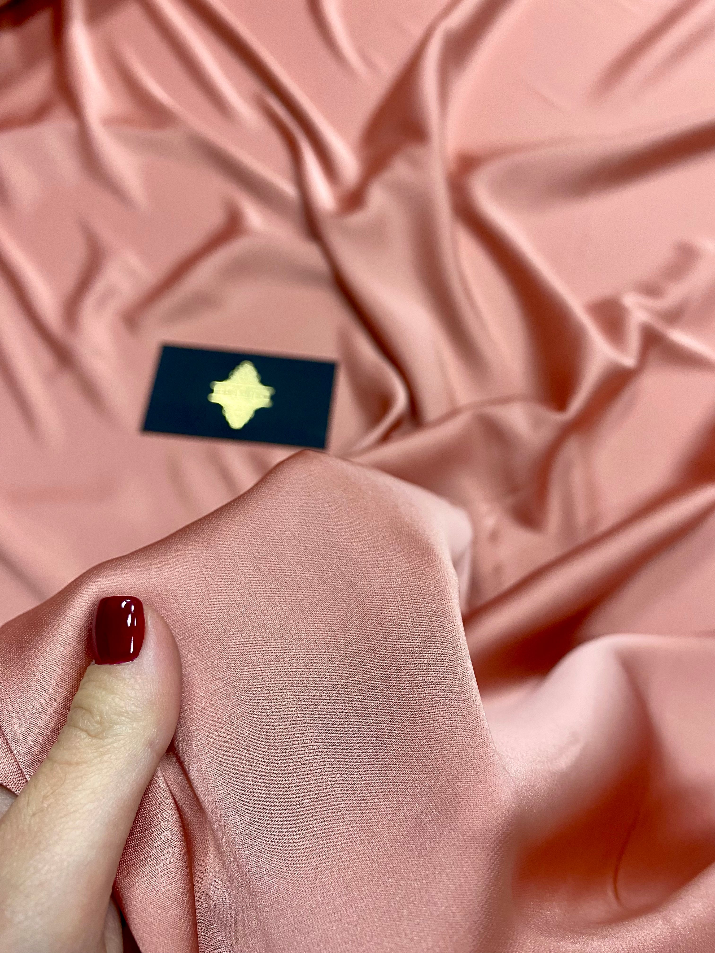 Satin Elastic Matasos Premium Roz Trandafiriu