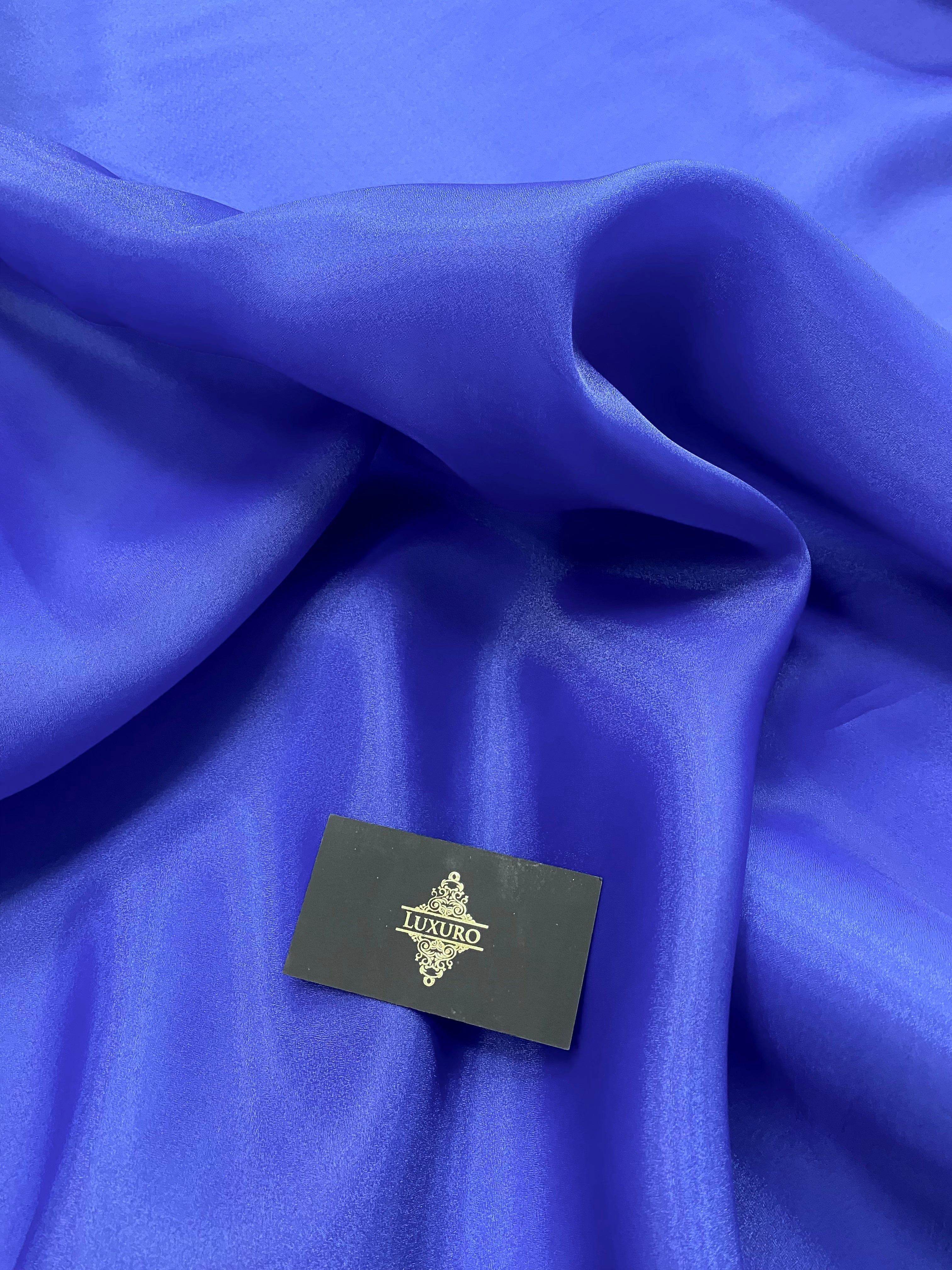Organza Sidefata Albastru Royal -  3 m Latime